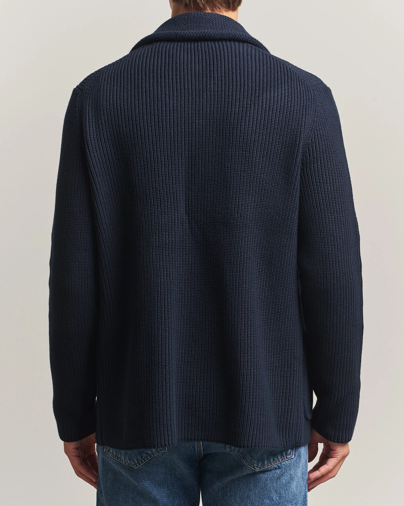 Herr | Tröjor | Morris | Brayden DB Shawl Cardigan Navy