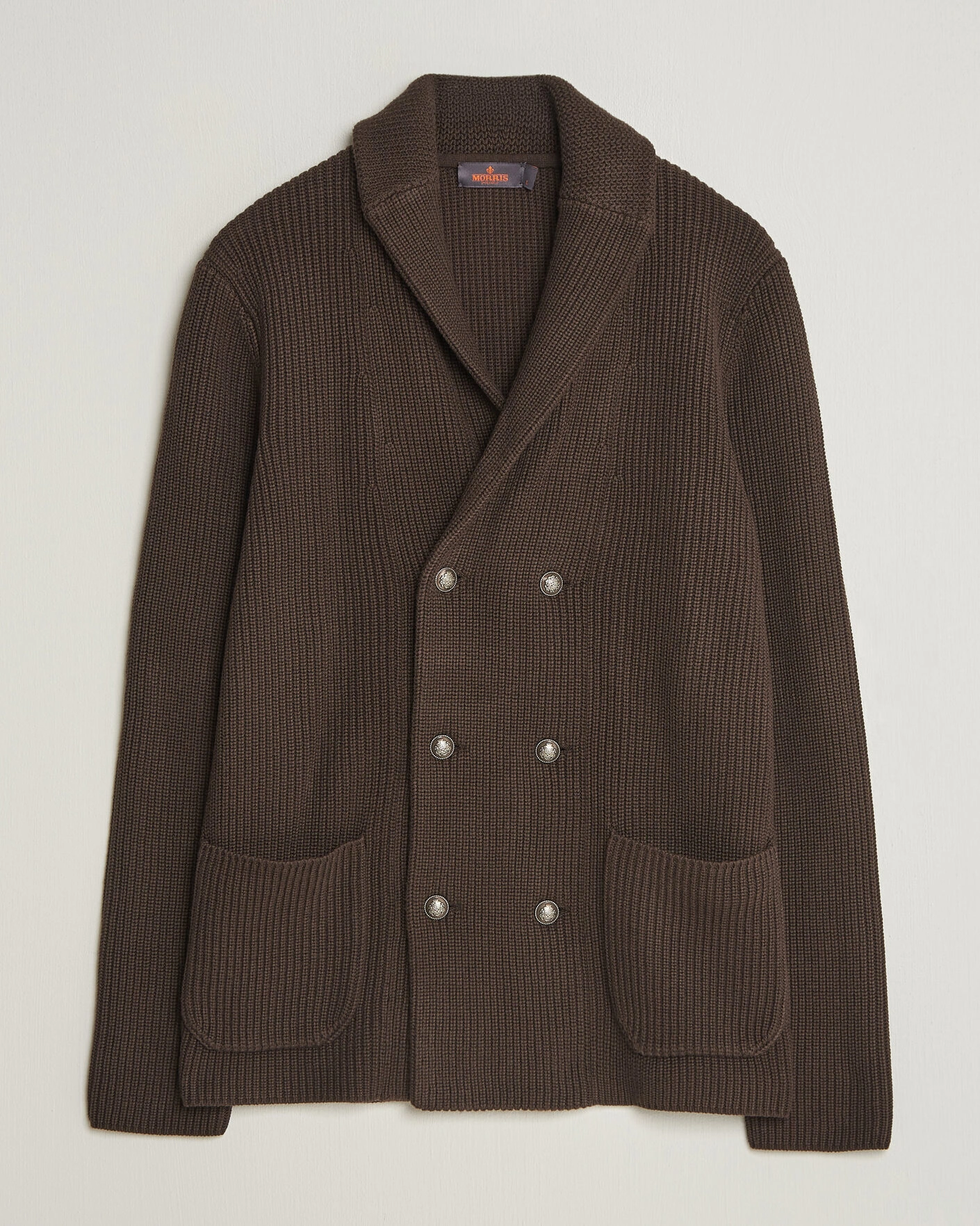 Herr | Tröjor | Morris | Brayden DB Shawl Cardigan Brown