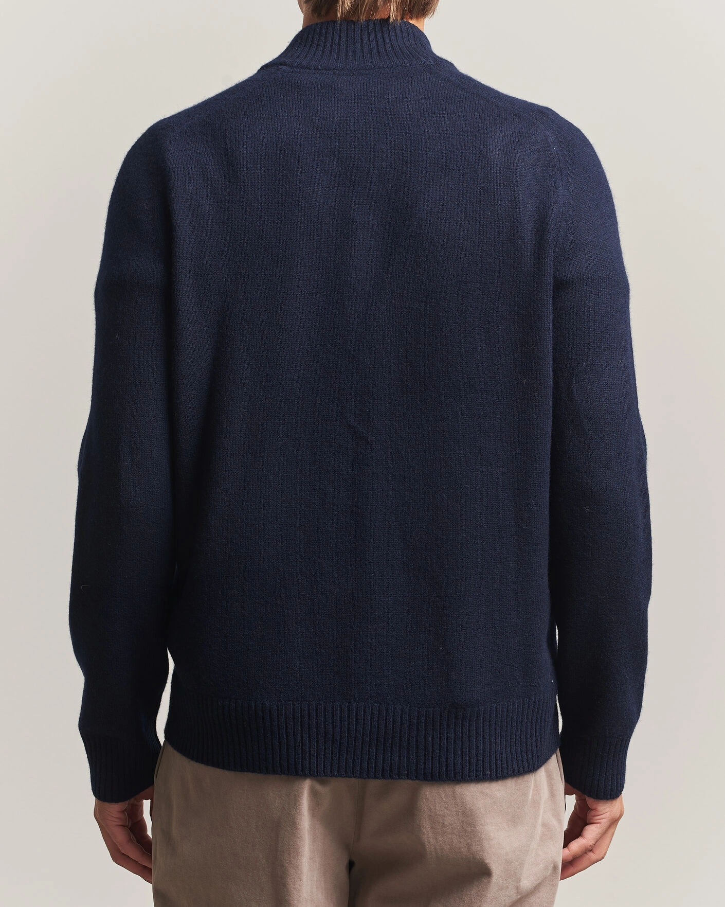 Herr | Tröjor | Morris | Hertford Lambswool Half Zip Navy