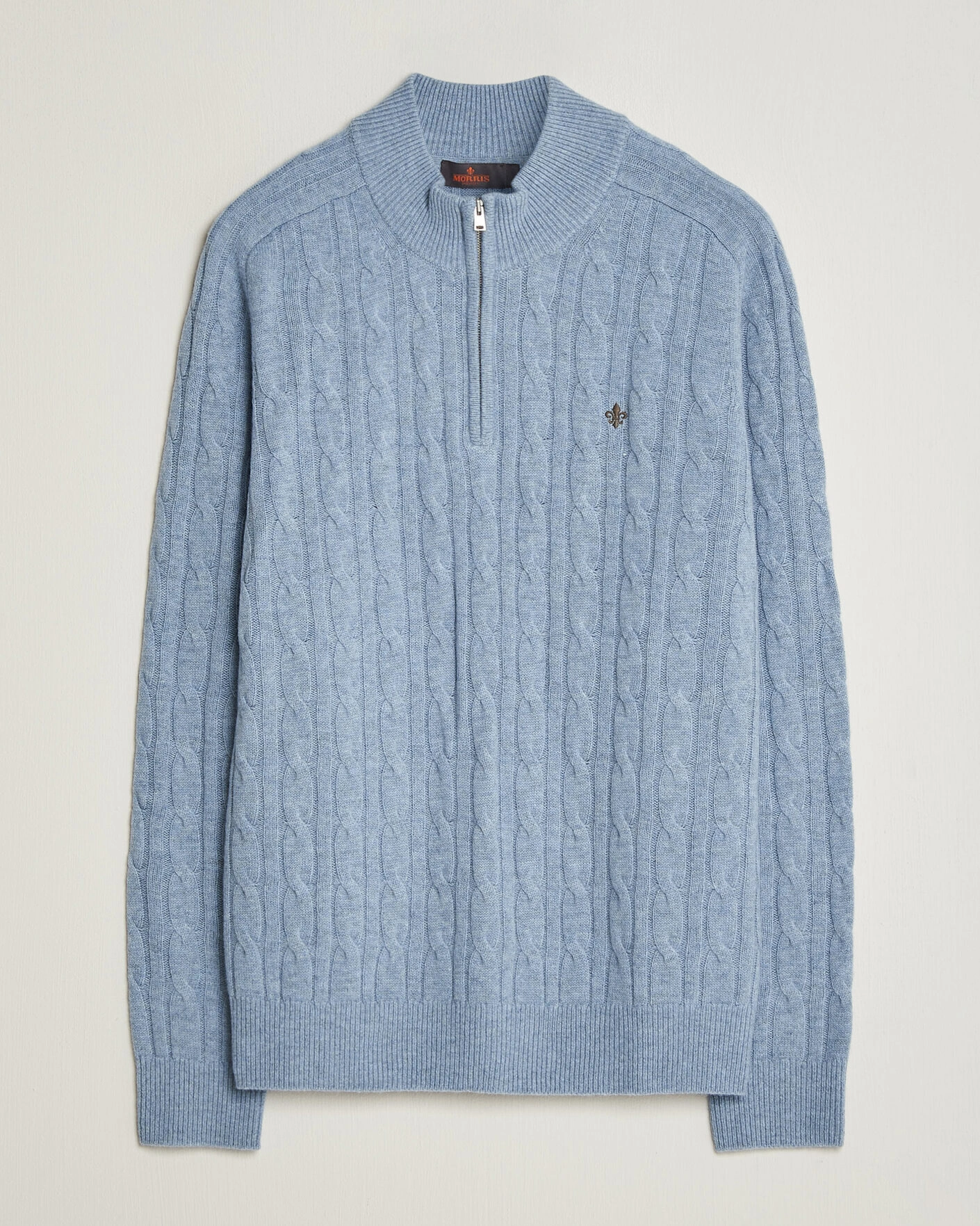 Herr | Tröjor | Morris | Hertford Cable Half Zip Blue