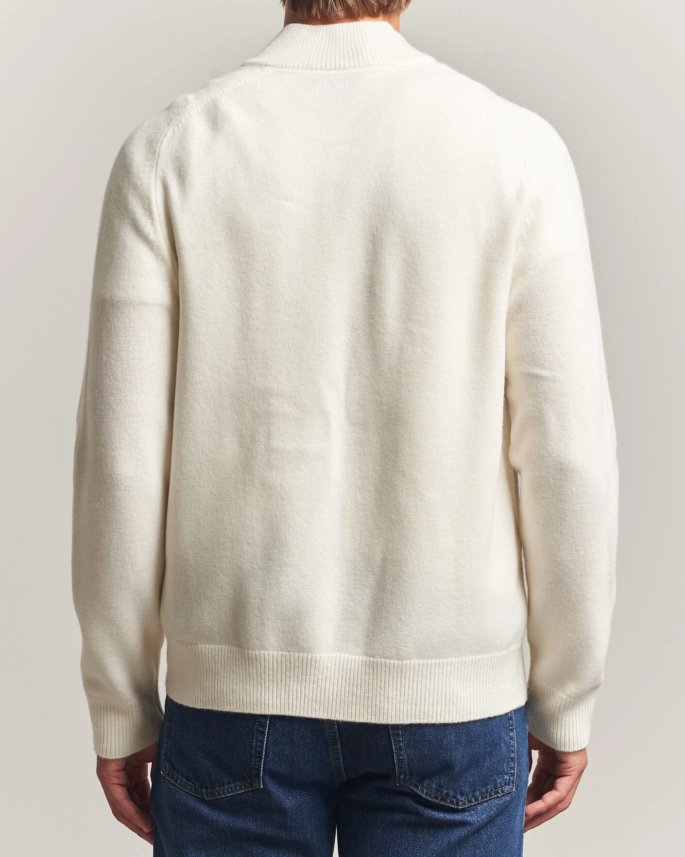 Herr | Tröjor | Morris | Hertford Zip Cardigan Off White