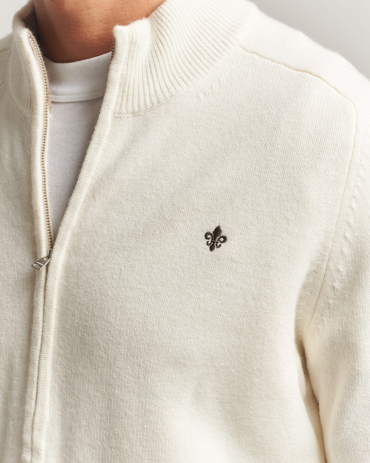 Herr | Tröjor | Morris | Hertford Zip Cardigan Off White