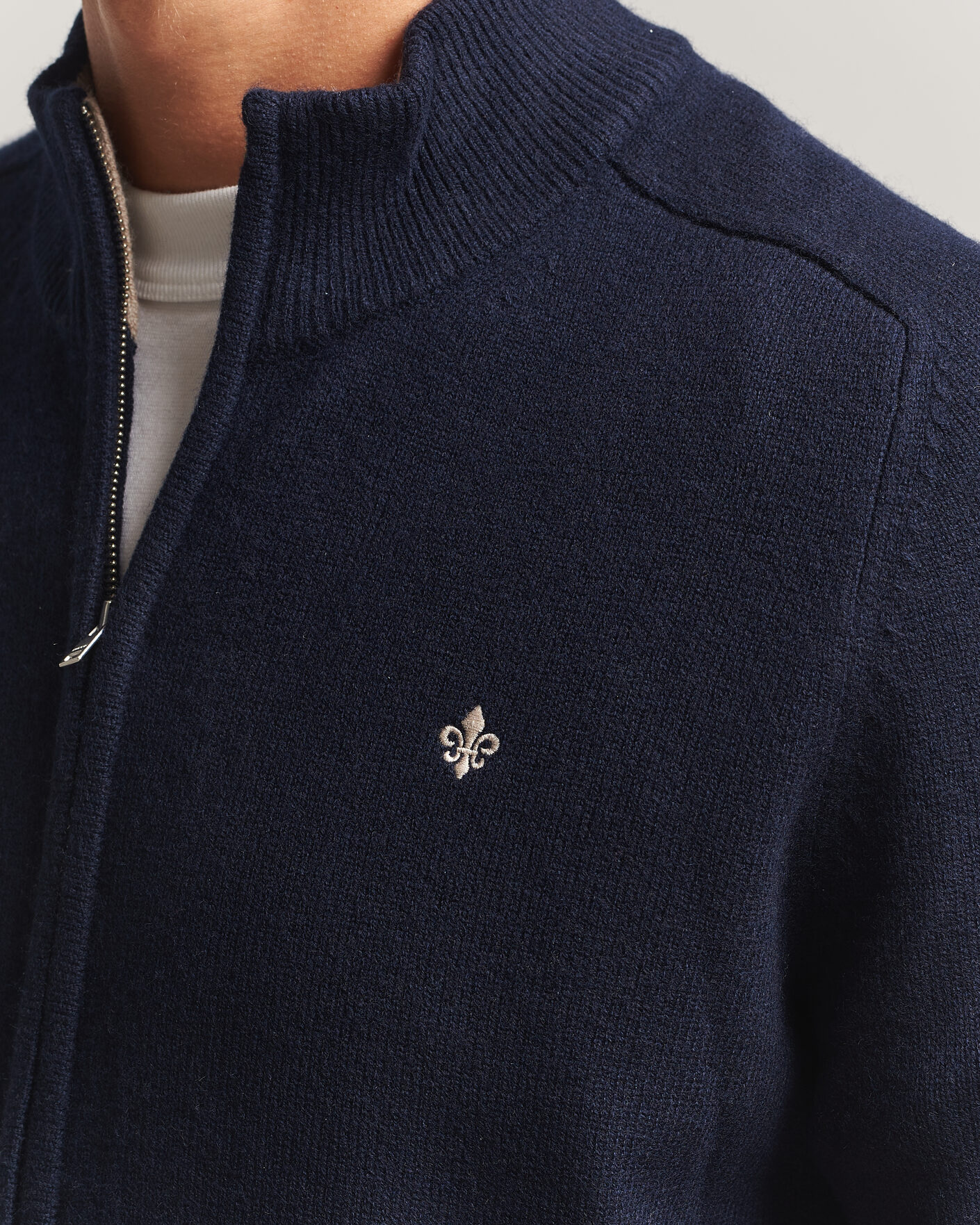 Herr | Tröjor | Morris | Hertford Zip Cardigan Navy