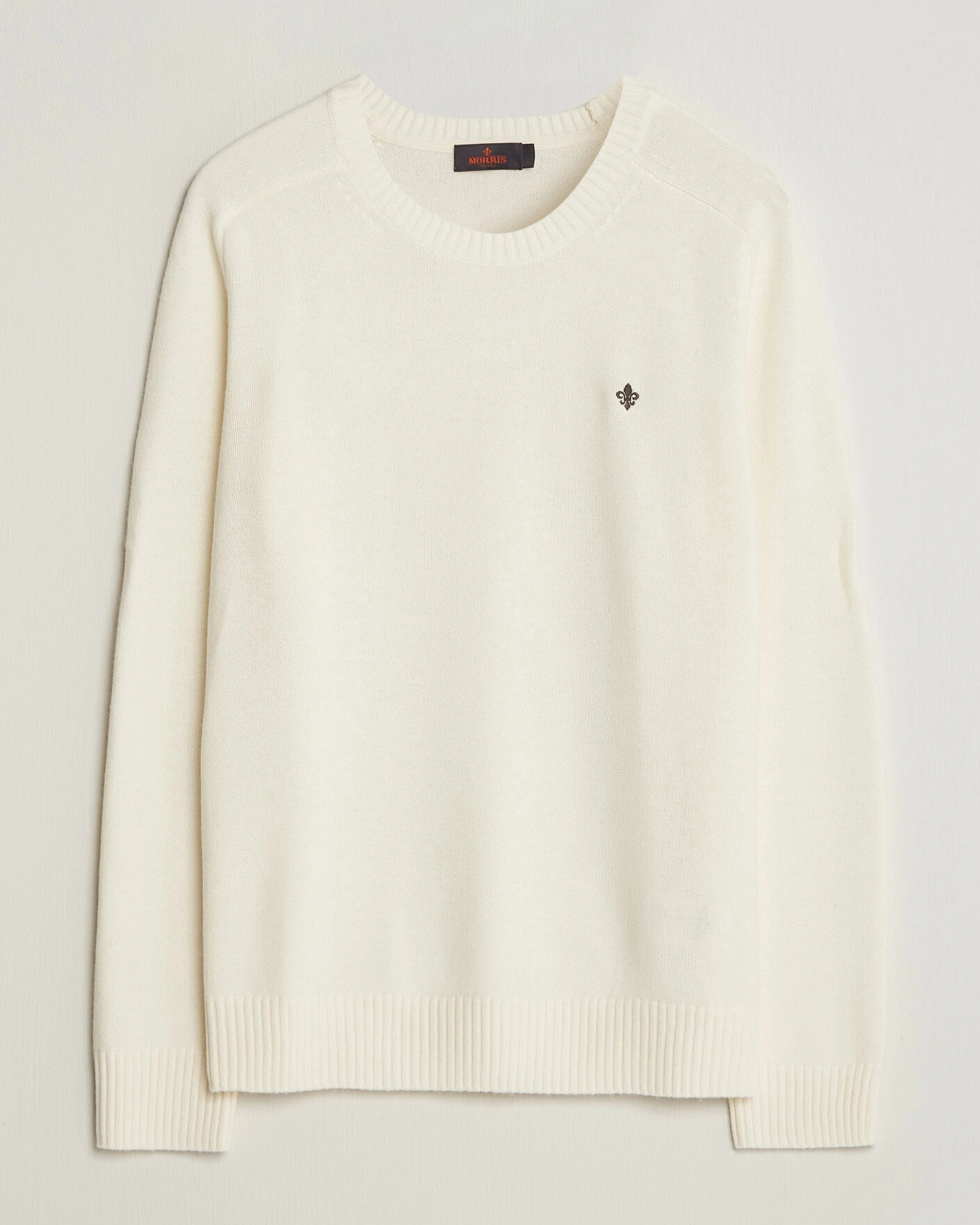 Herr | Tröjor | Morris | Hertford Lambswool Crew Neck Off White