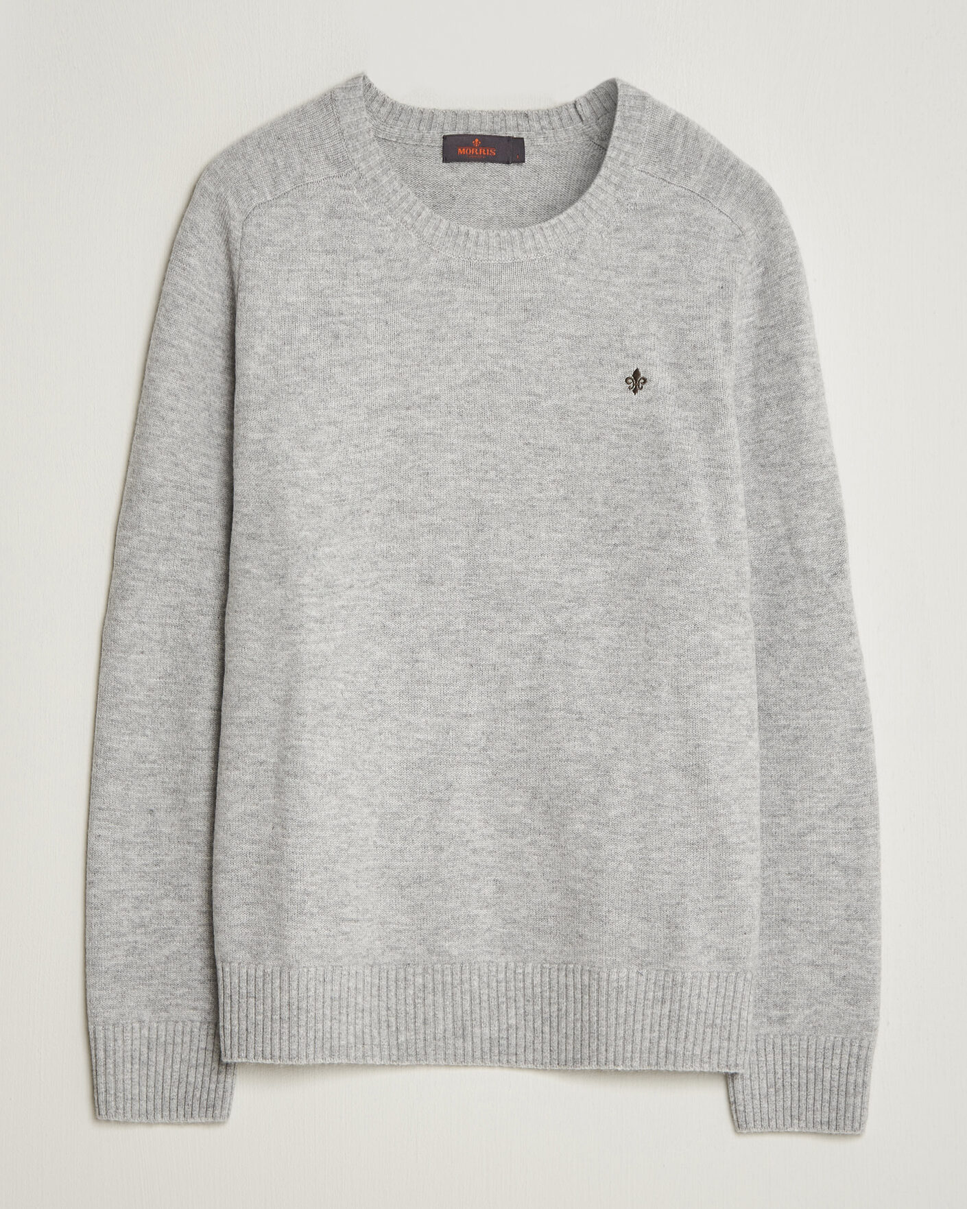 Herr | Tröjor | Morris | Hertford Lambswool Crew Neck Grey
