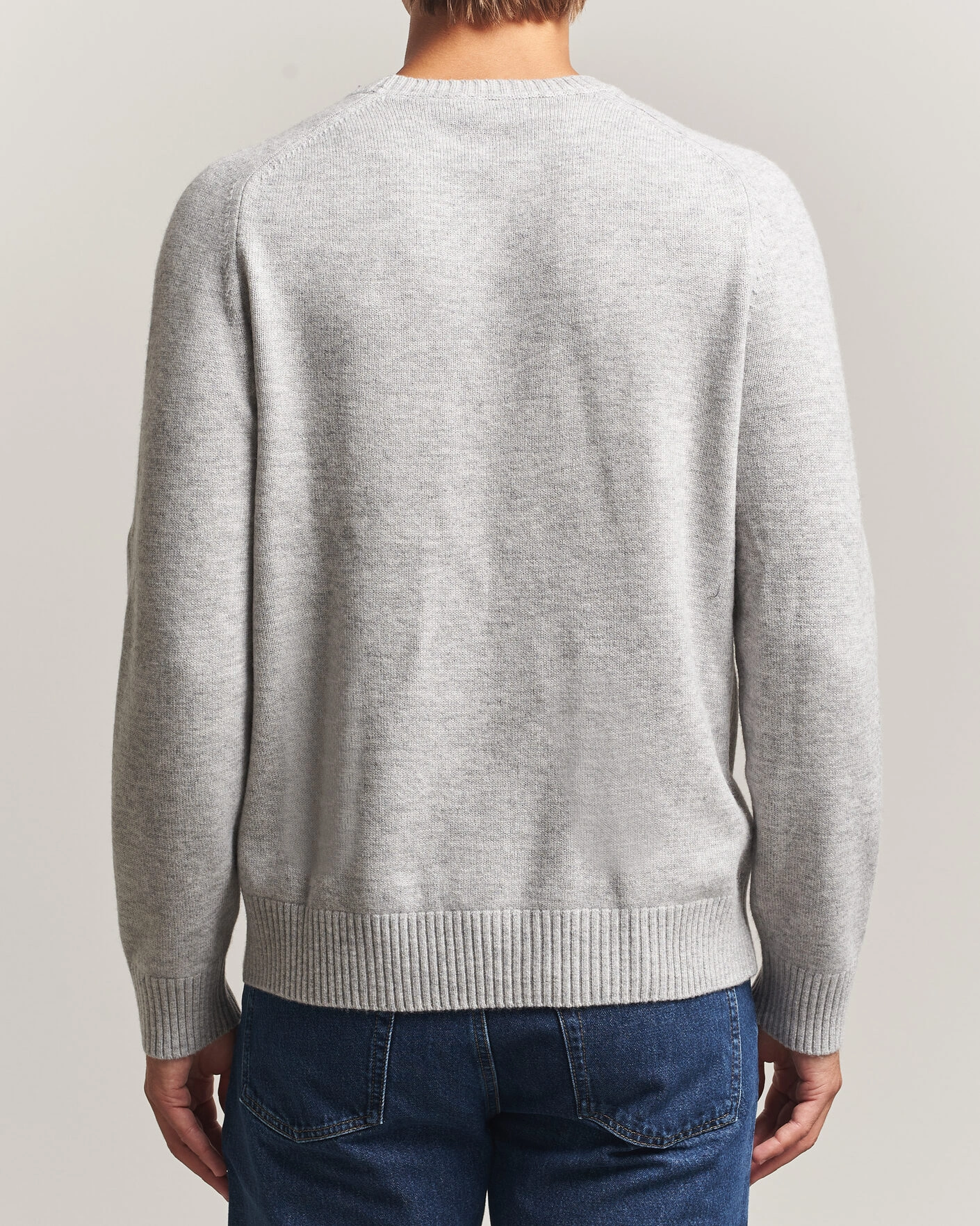 Herr | Tröjor | Morris | Hertford Lambswool Crew Neck Grey
