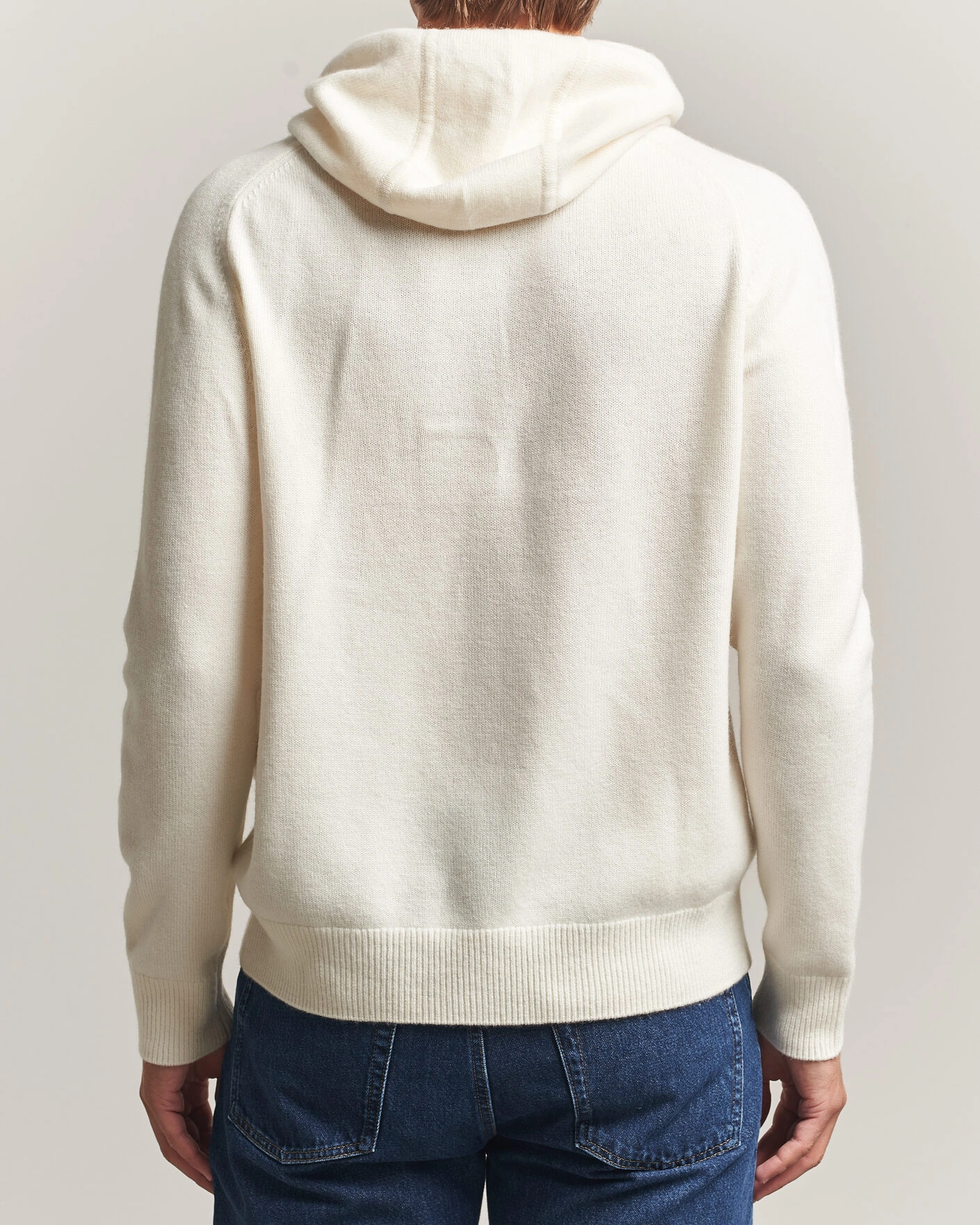 Herr | Tröjor | Morris | Hertford Lambswool Hoodie Off White