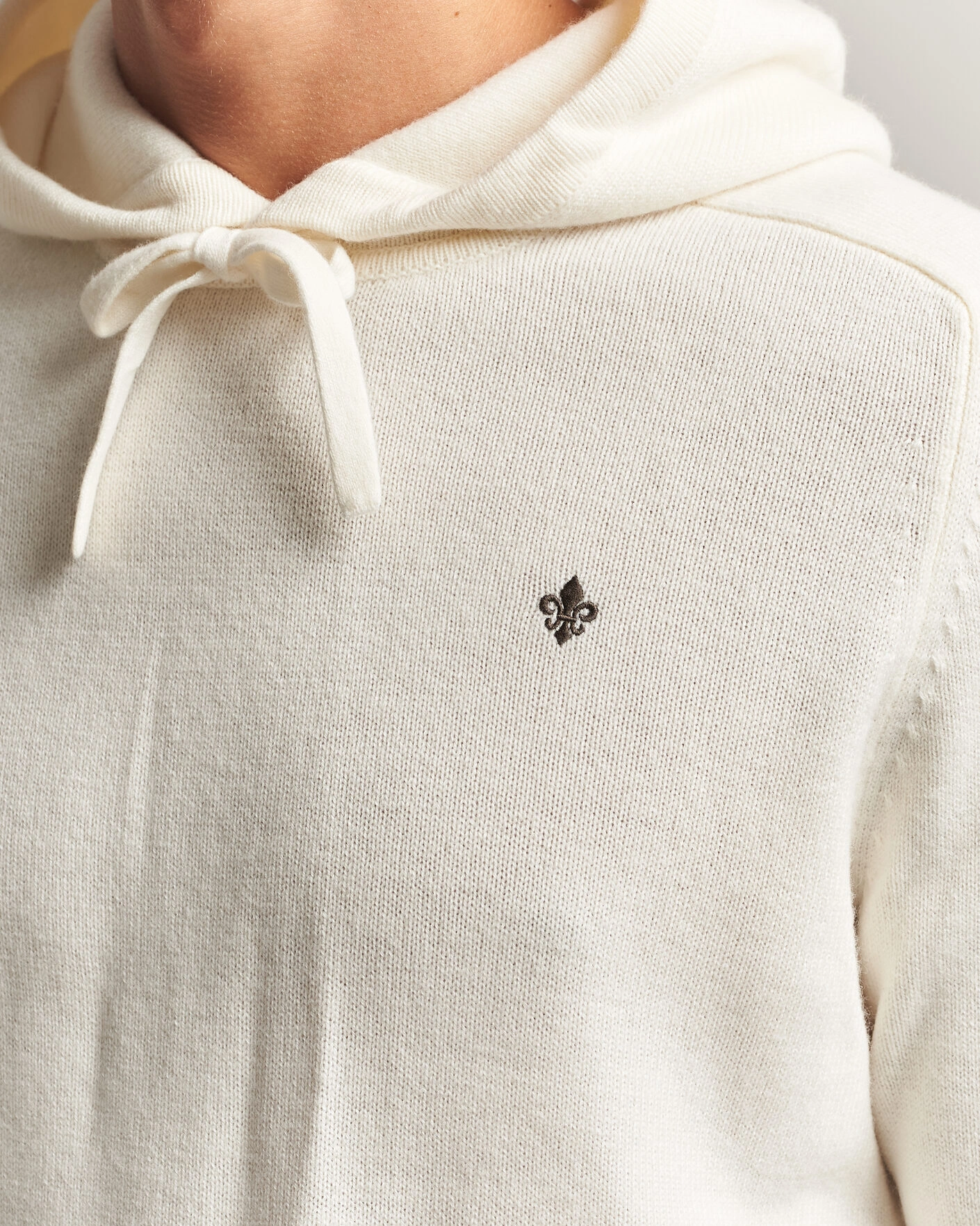 Herr | Tröjor | Morris | Hertford Lambswool Hoodie Off White