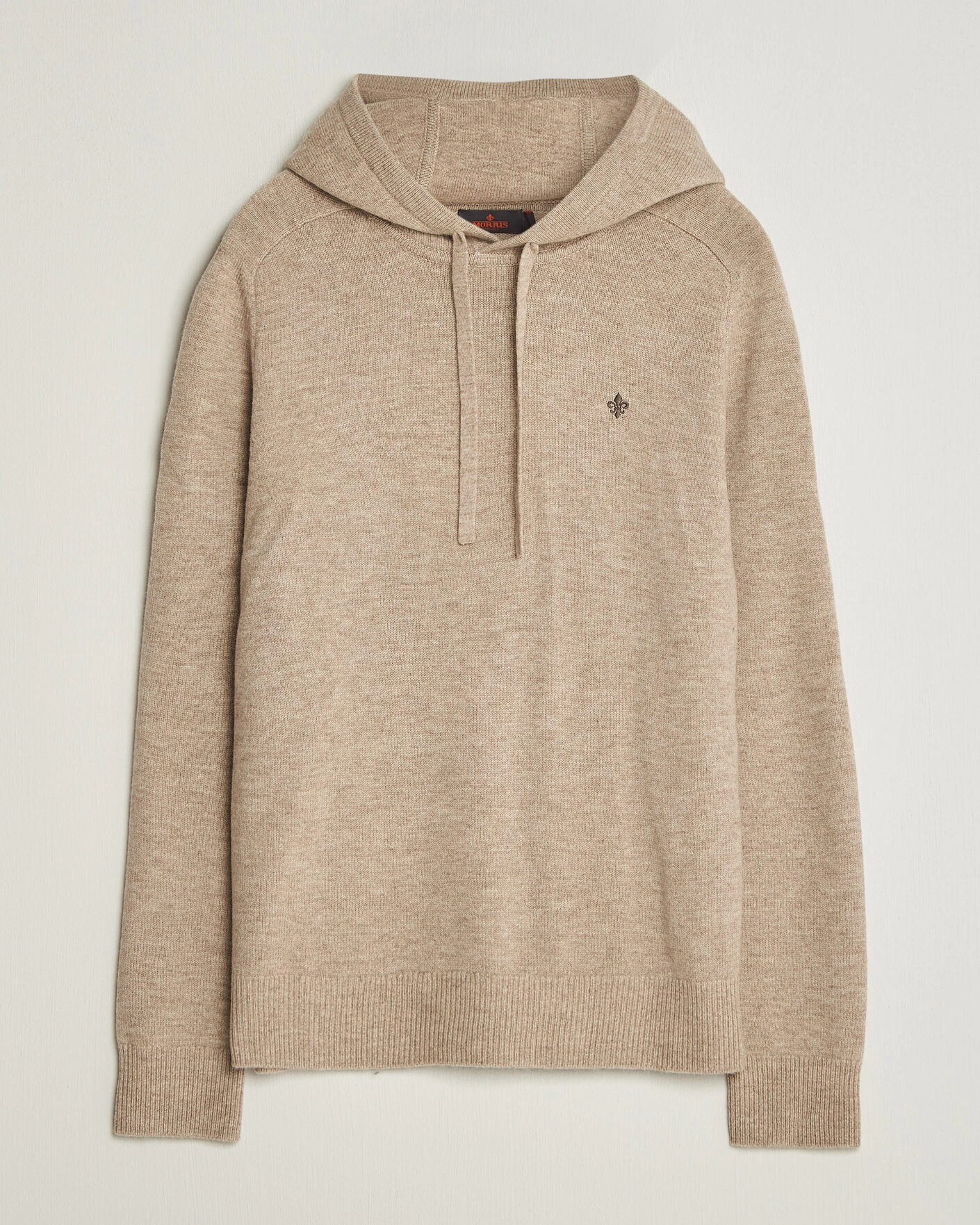 Herr | Tröjor | Morris | Hertford Lambswool Hoodie Khaki