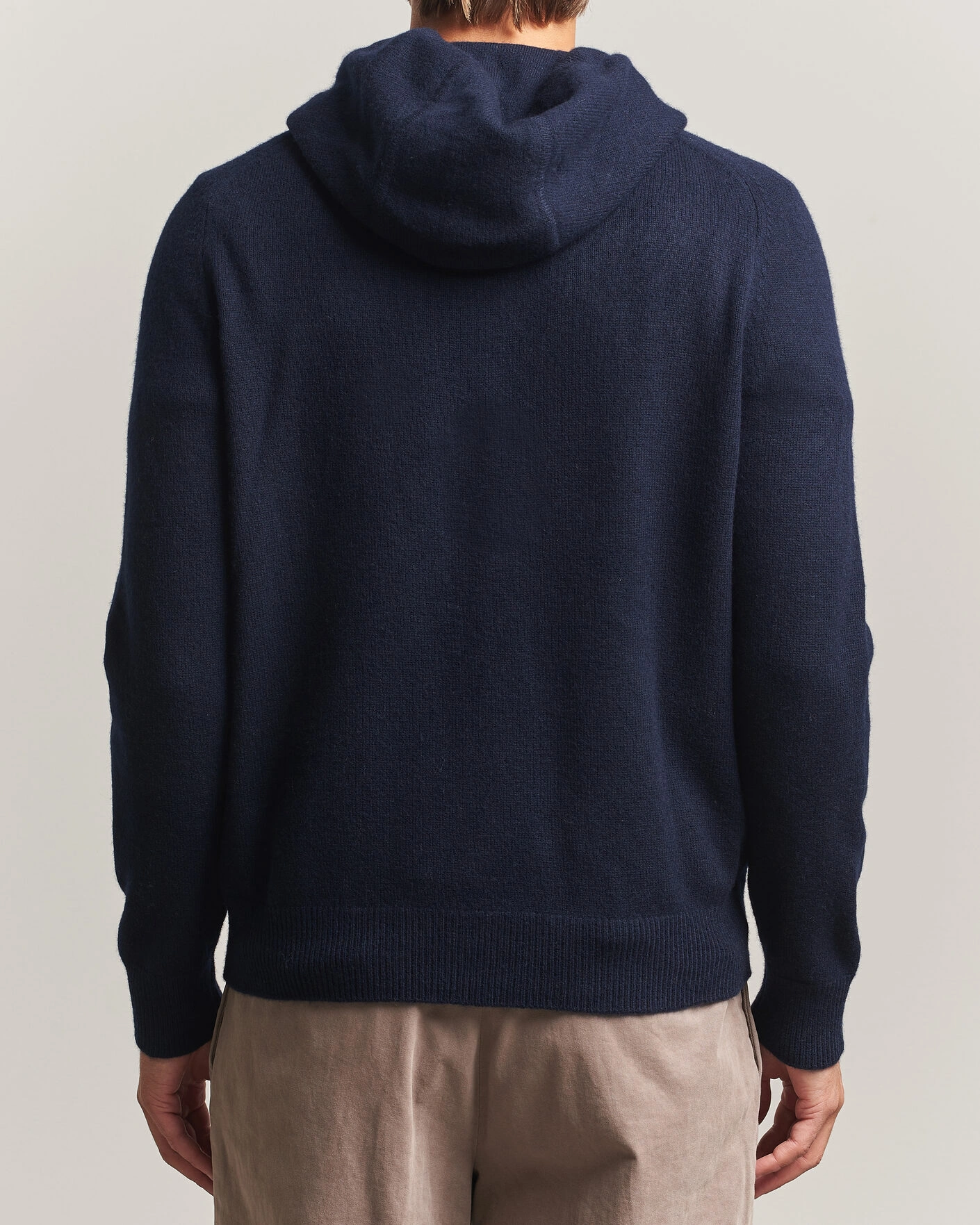 Herr | Tröjor | Morris | Hertford Lambswool Hoodie Navy