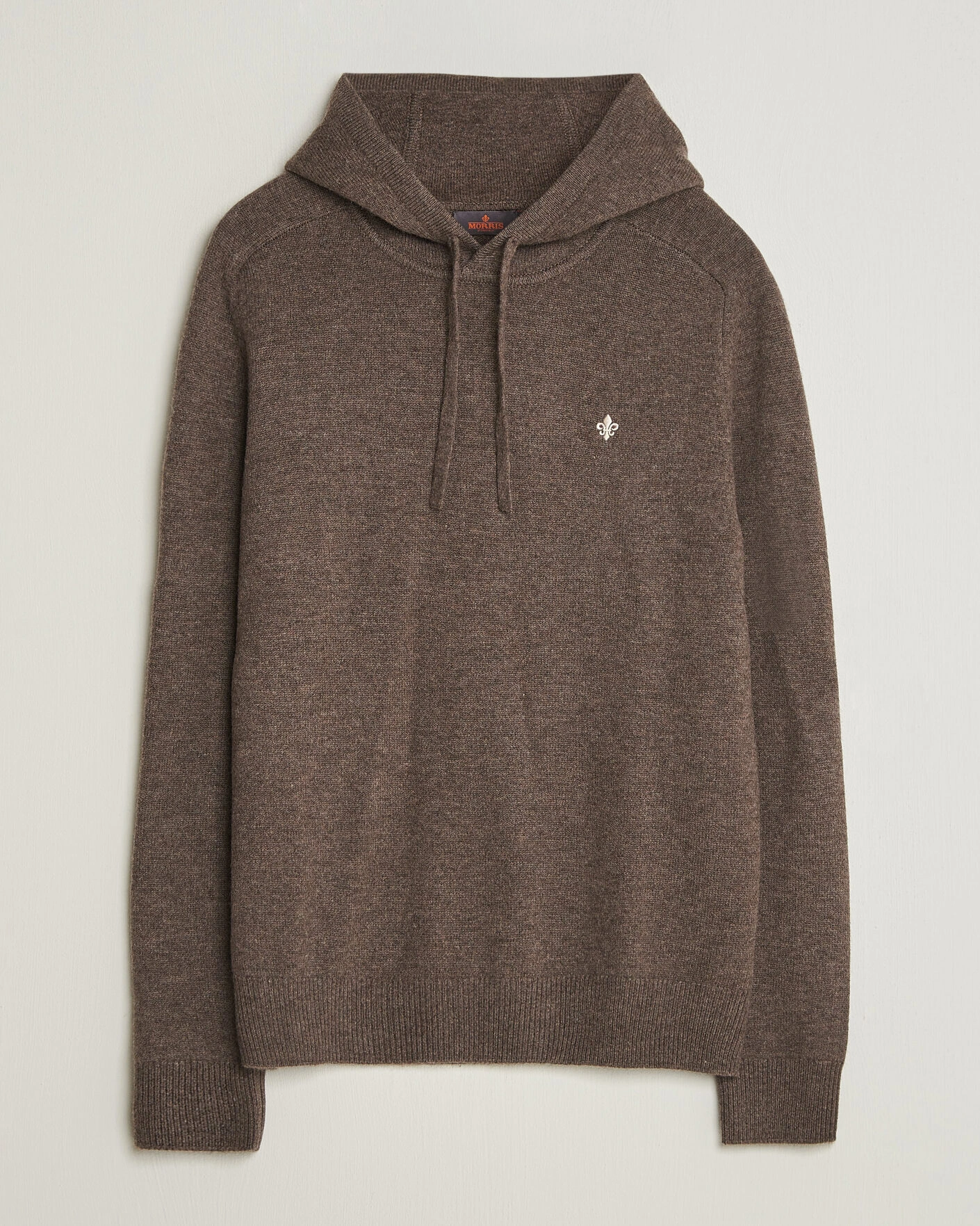Herr | Tröjor | Morris | Hertford Lambswool Hoodie Brown
