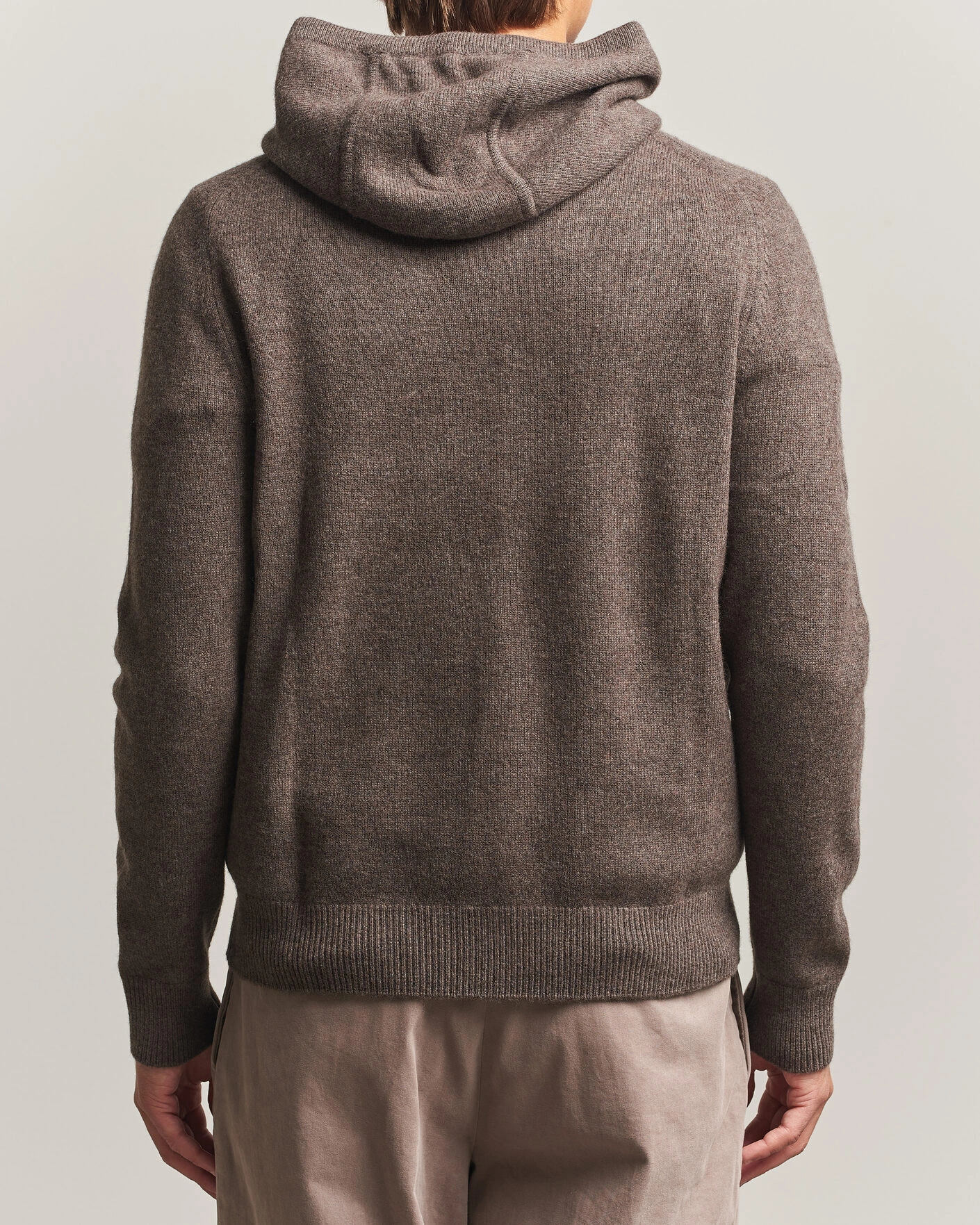 Herr | Tröjor | Morris | Hertford Lambswool Hoodie Brown