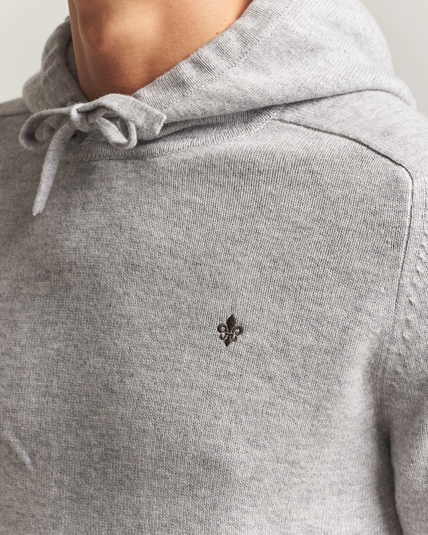 Herr | Tröjor | Morris | Hertford Lambswool Hoodie Grey