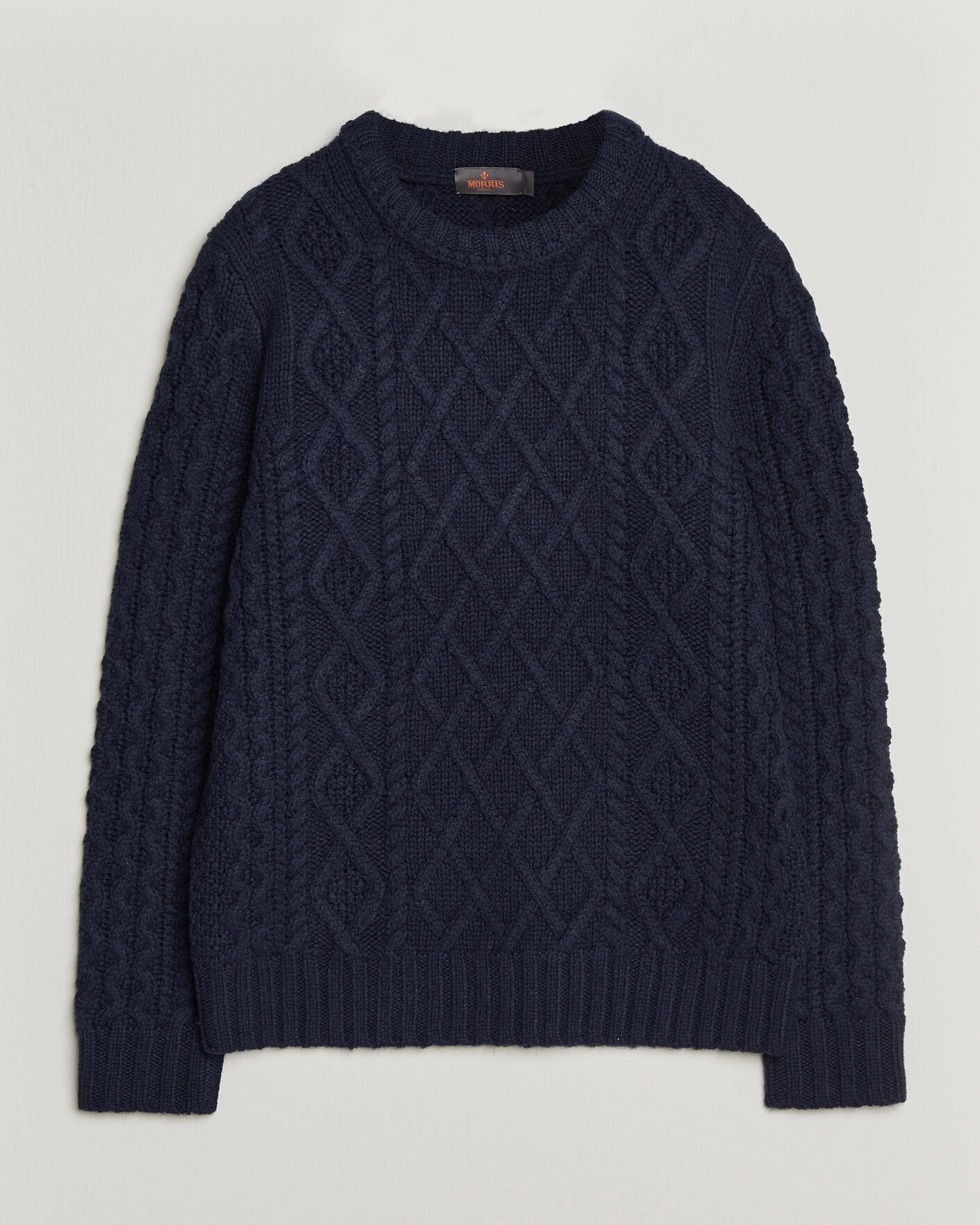 Herr | Tröjor | Morris | Ramsey Cable Sweater Navy