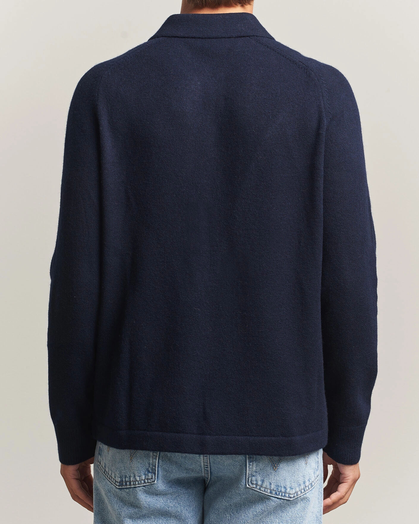 Herr | Tröjor | Morris | Hetford Knitted Polo Navy