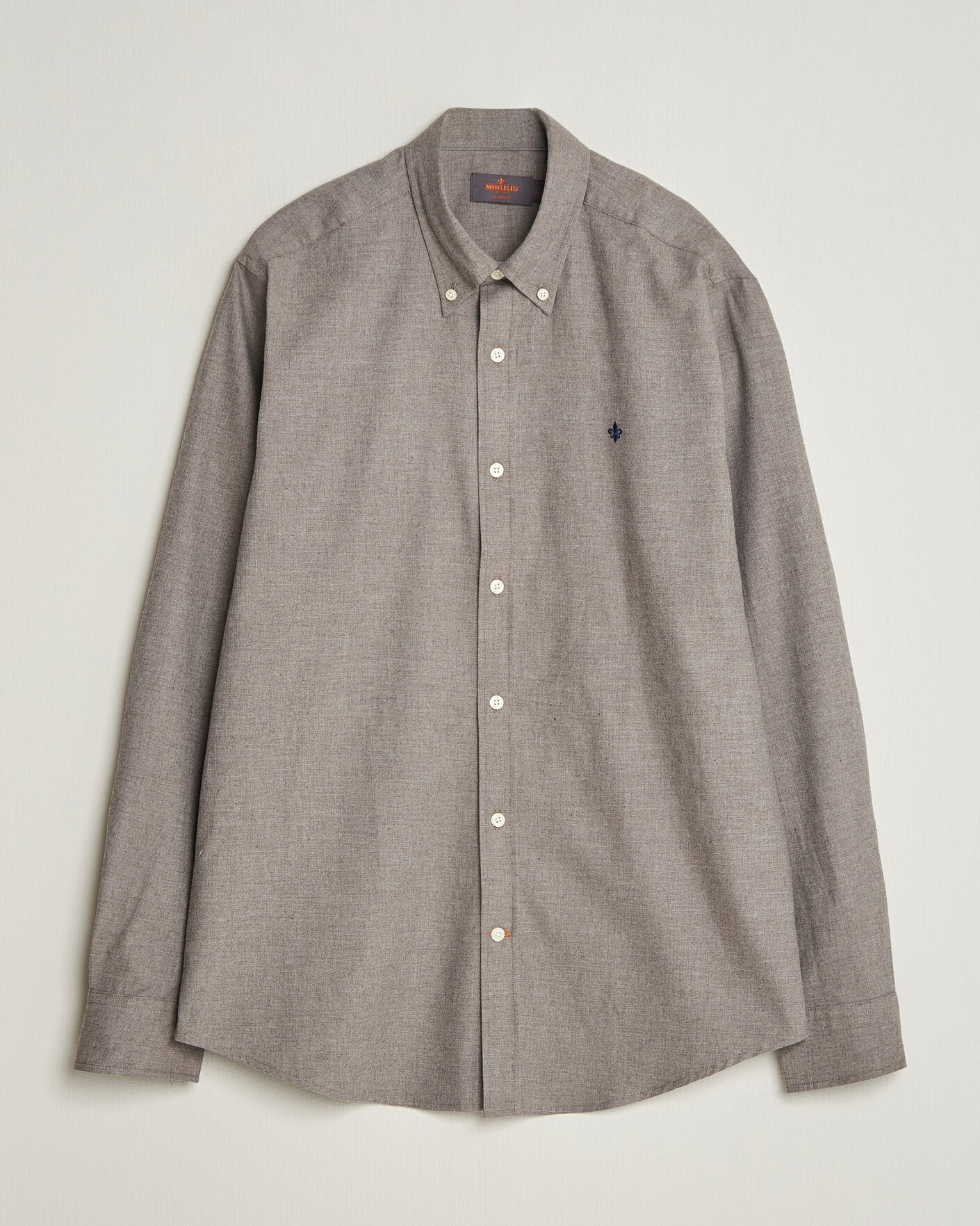 Herr | Skjortor | Morris | Watts Flannel Shirt Grey