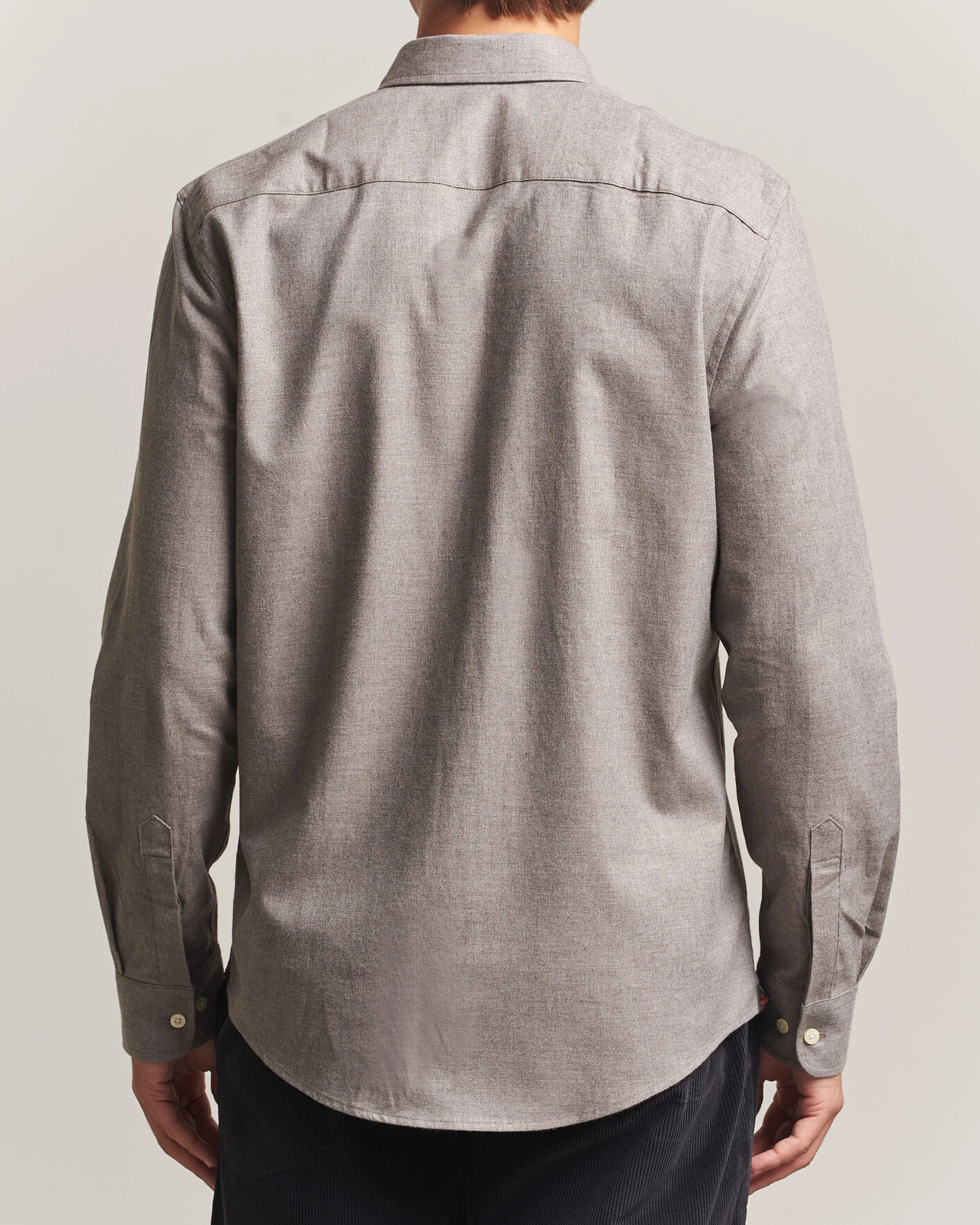 Herr | Skjortor | Morris | Watts Flannel Shirt Grey