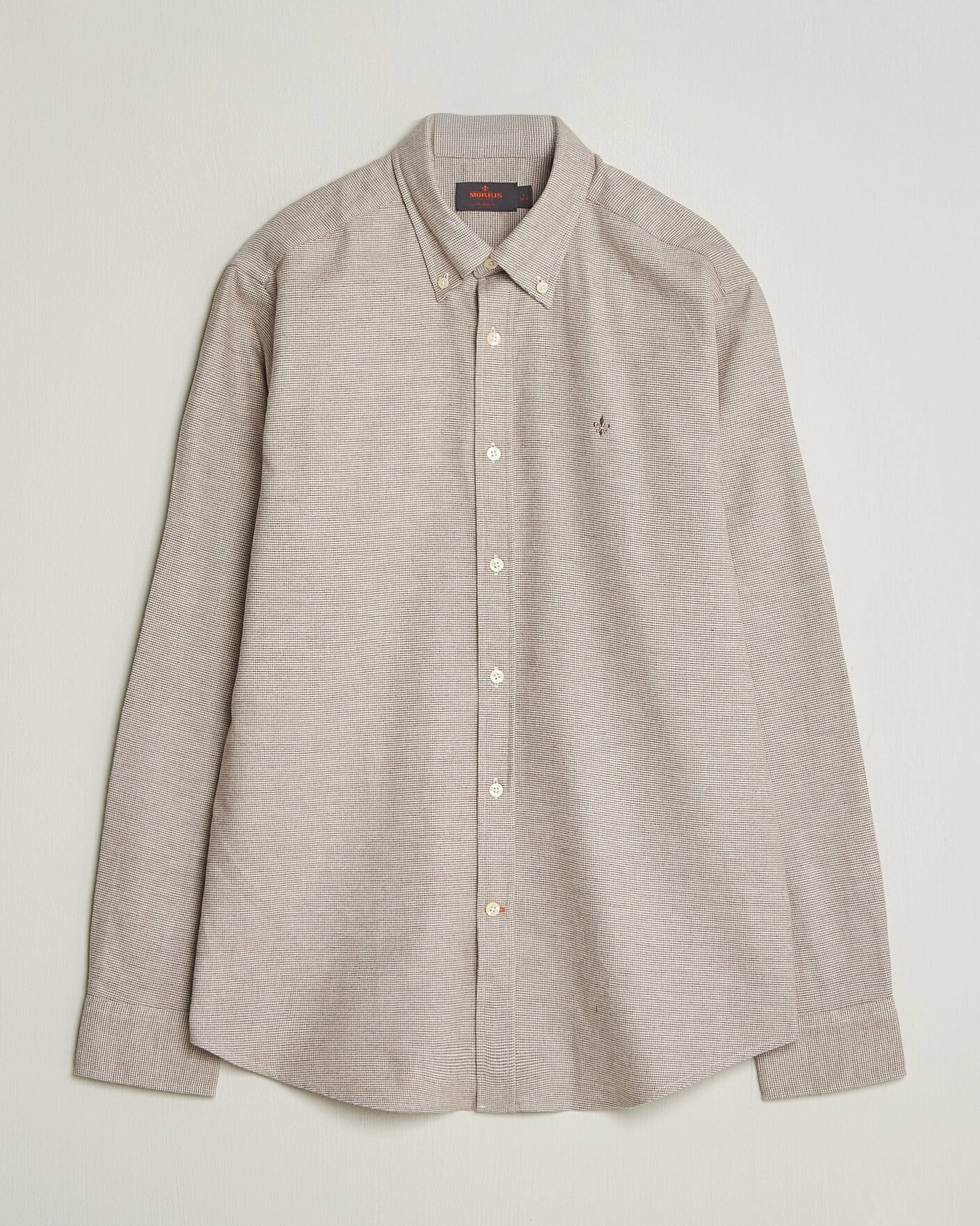 Herr | Skjortor | Morris | Flannel Check Shirt Khaki