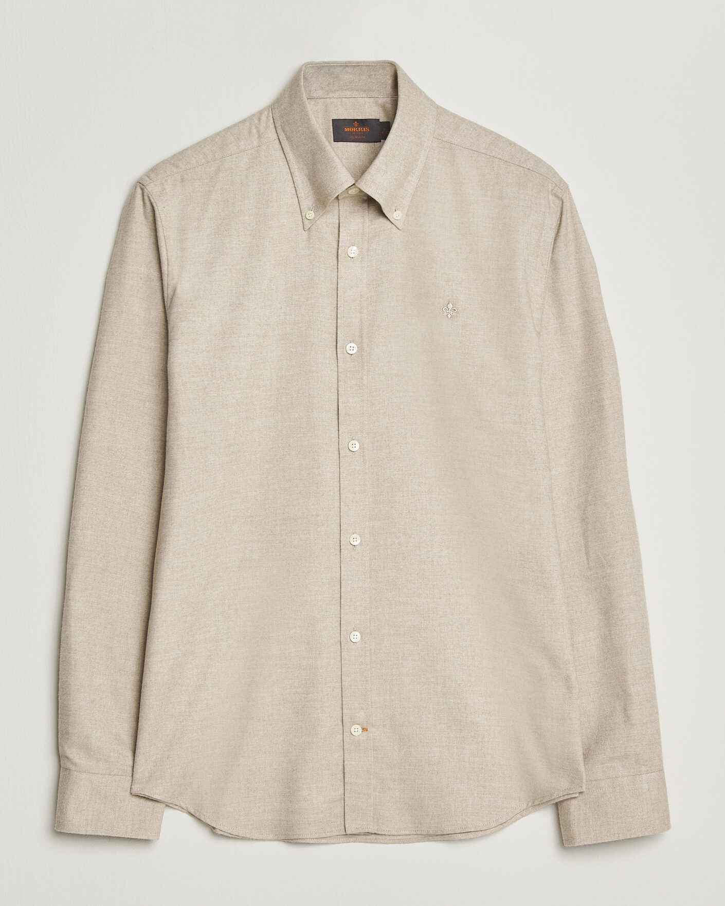 Herr | Skjortor | Morris | Cashmere Twill Shirt Khaki