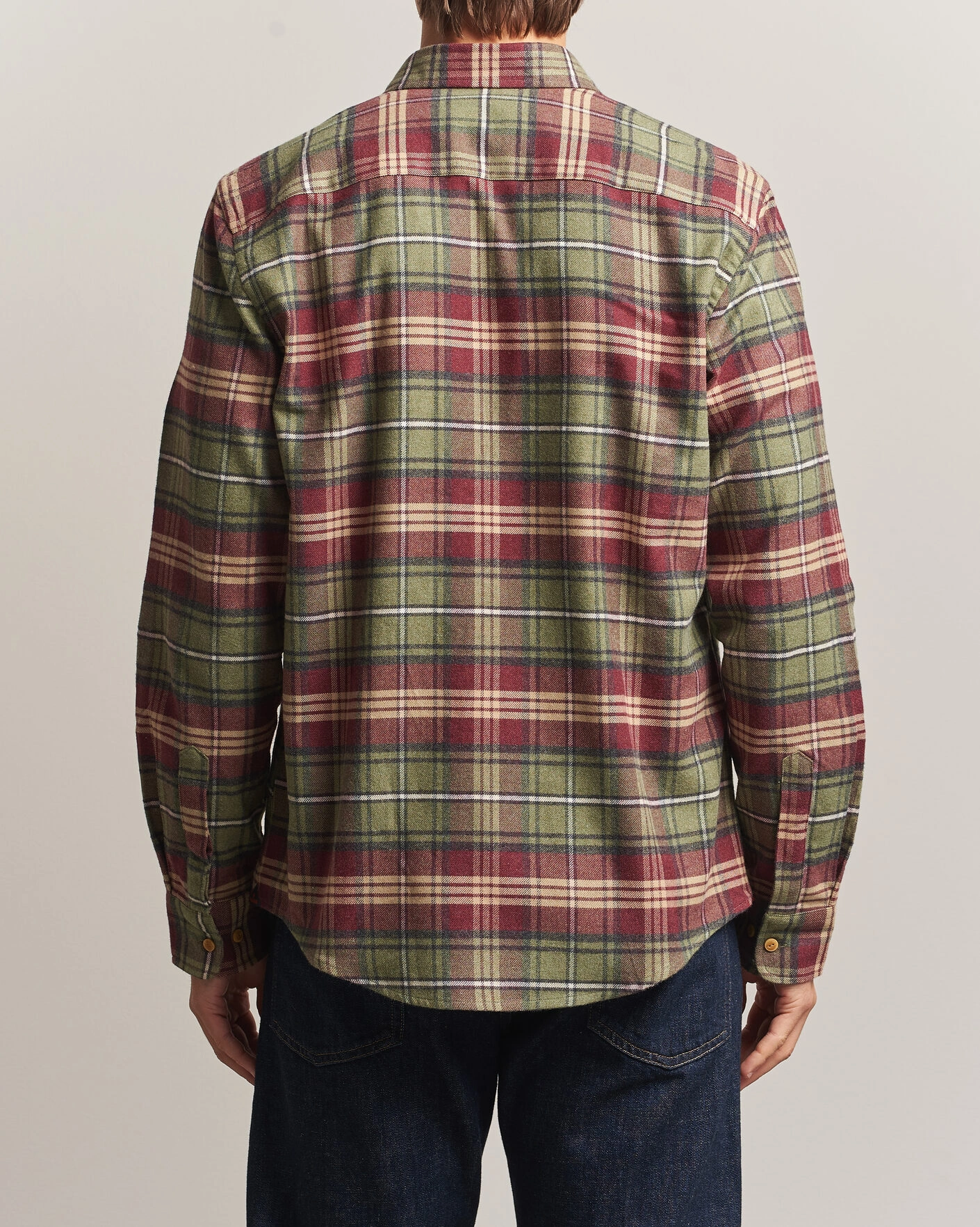 Herr | Skjortor | Morris | Flanell Big Check Shirt Green