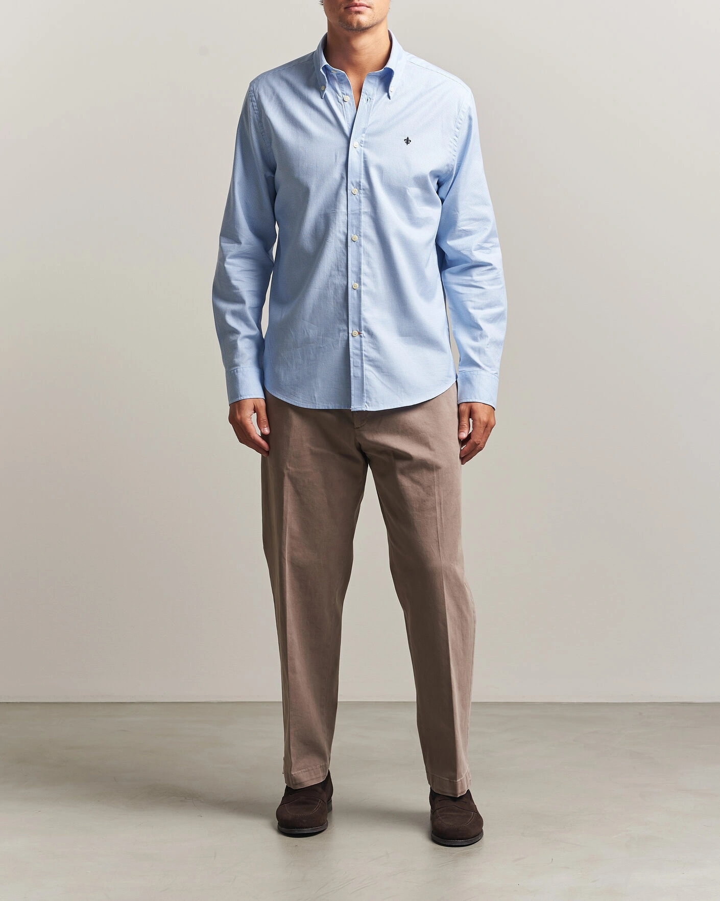 Herr | Skjortor | Morris | Fine Oxford Shirt Light Blue