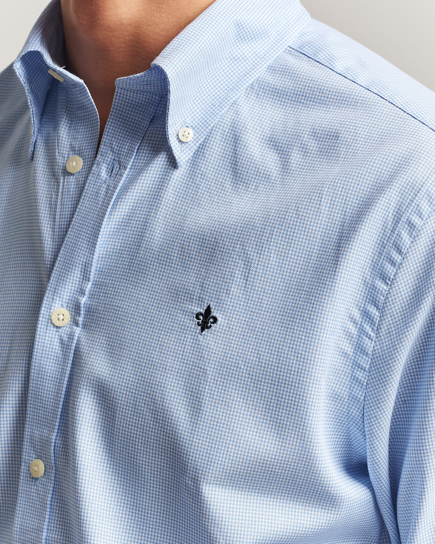 Herr | Skjortor | Morris | Fine Oxford Shirt Light Blue