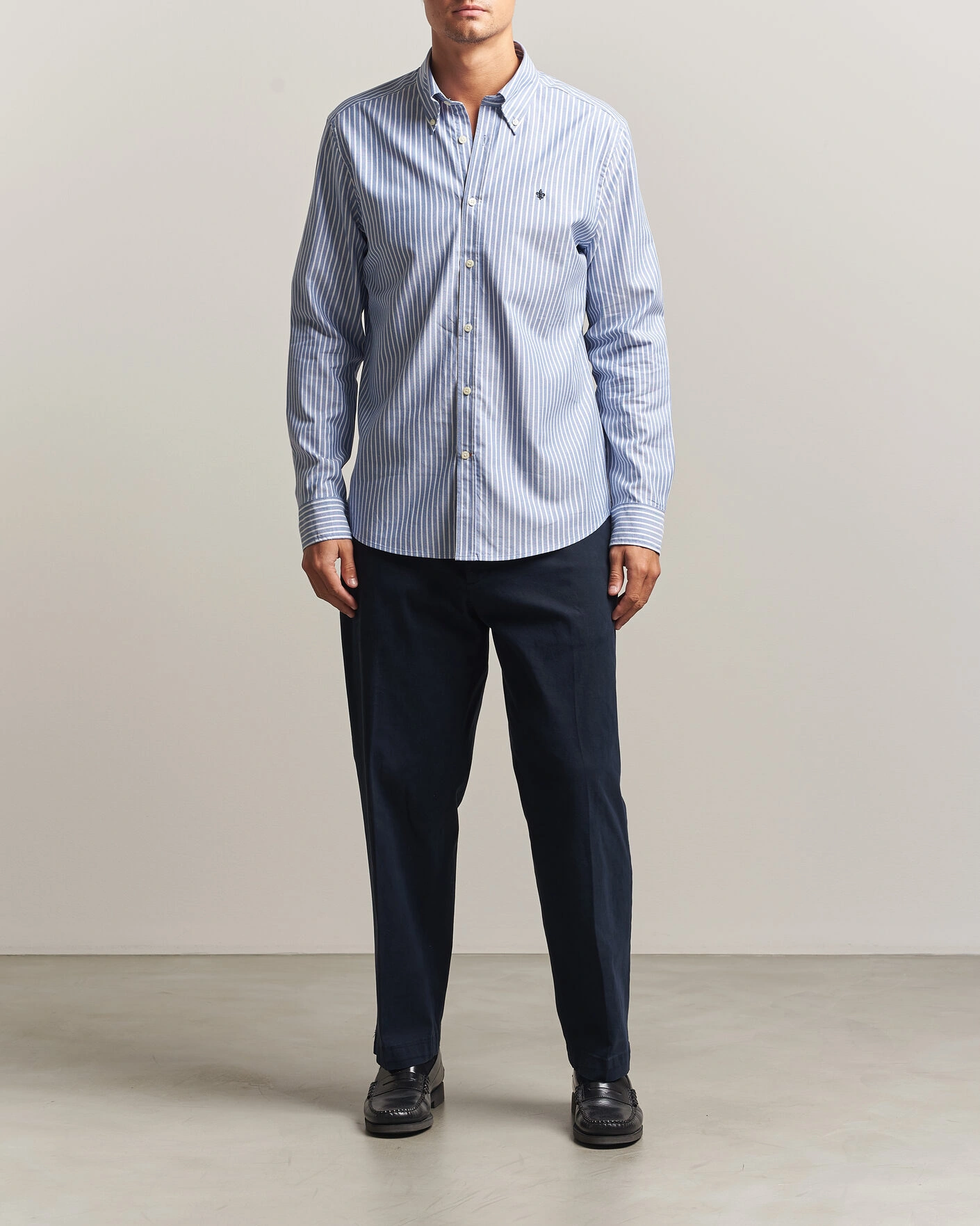 Herr | Skjortor | Morris | Fine Oxford Shirt Blue
