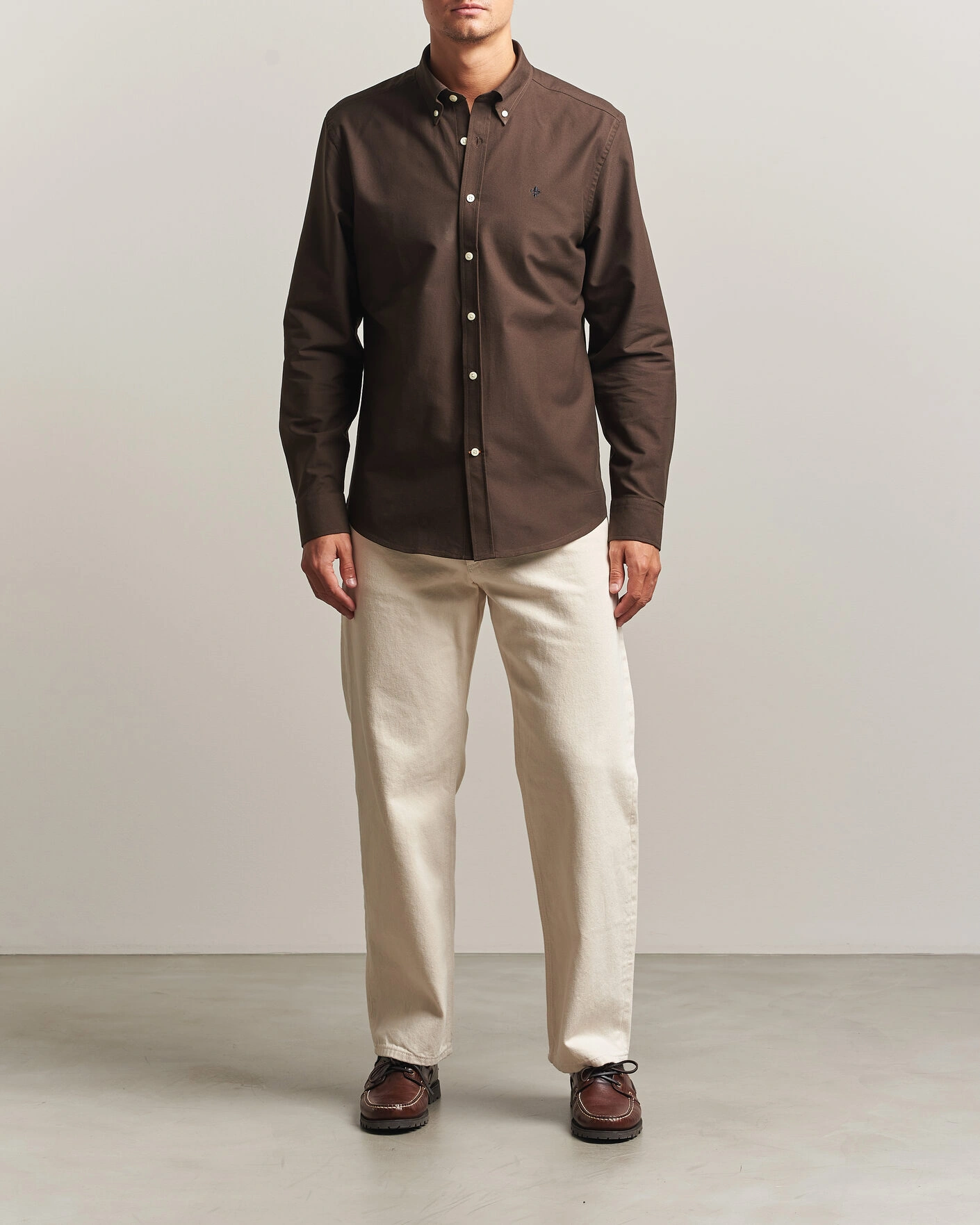 Herr | Skjortor | Morris | Douglas Oxford Shirt Brown