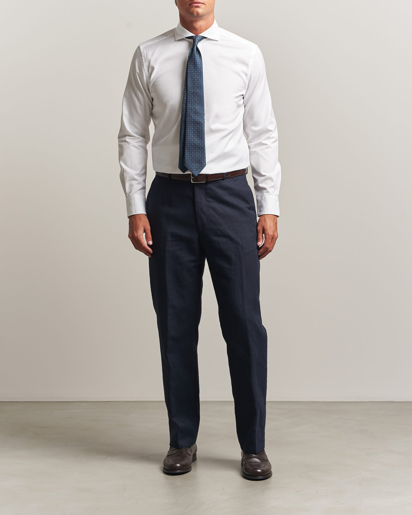 Herr | Skjortor | Morris | Twill Shirt White