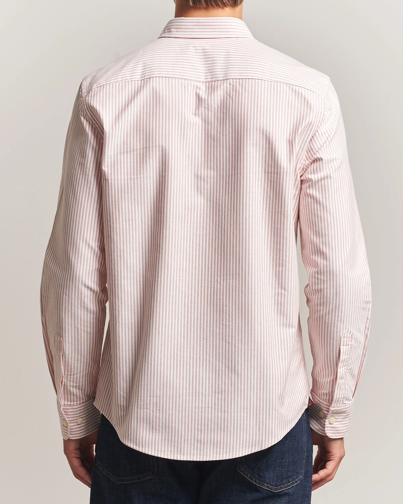 Herr | Skjortor | Morris | Douglas Oxford Stripe Shirt Orange