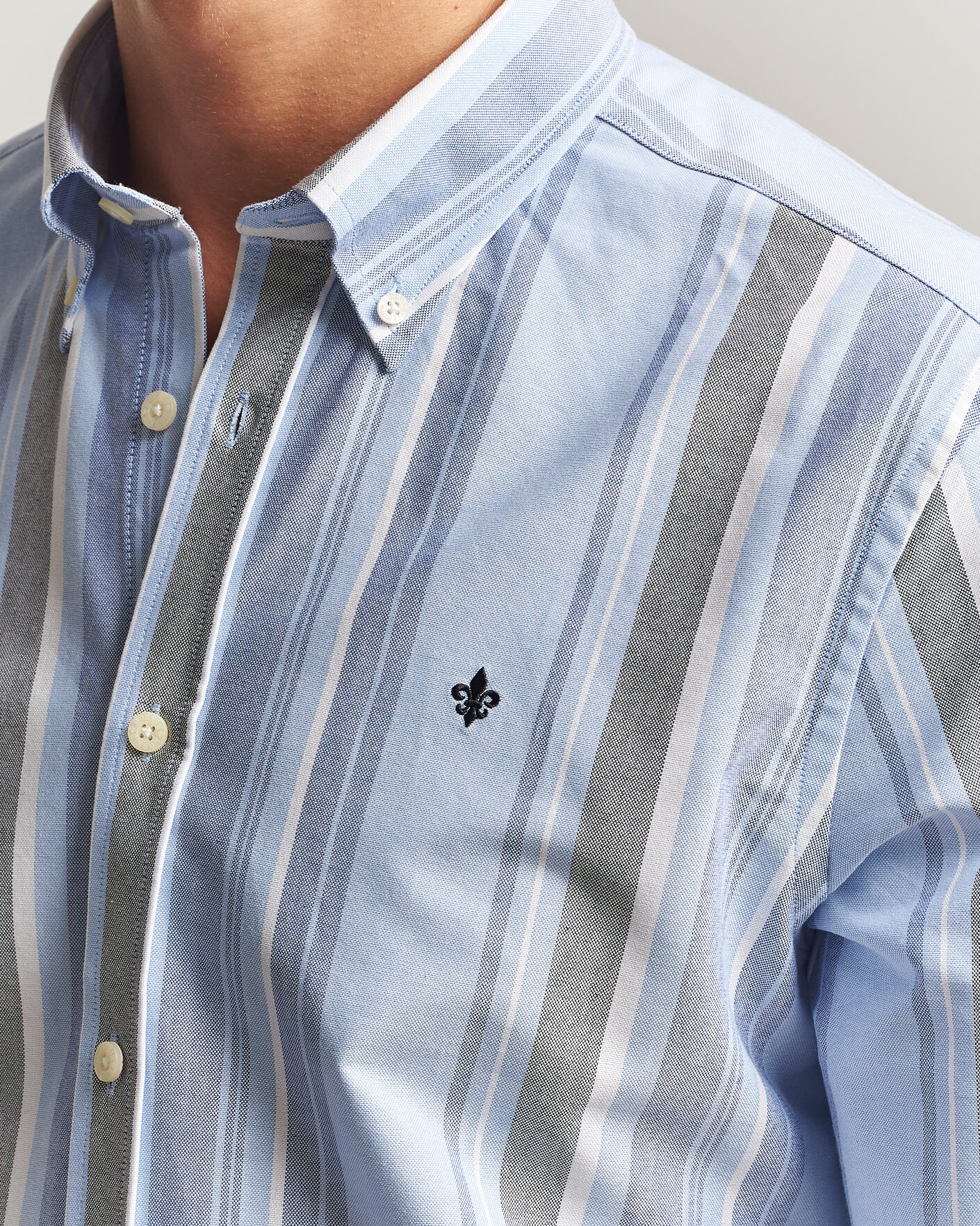 Herr | Skjortor | Morris | Happy Oxford Shirt Blue