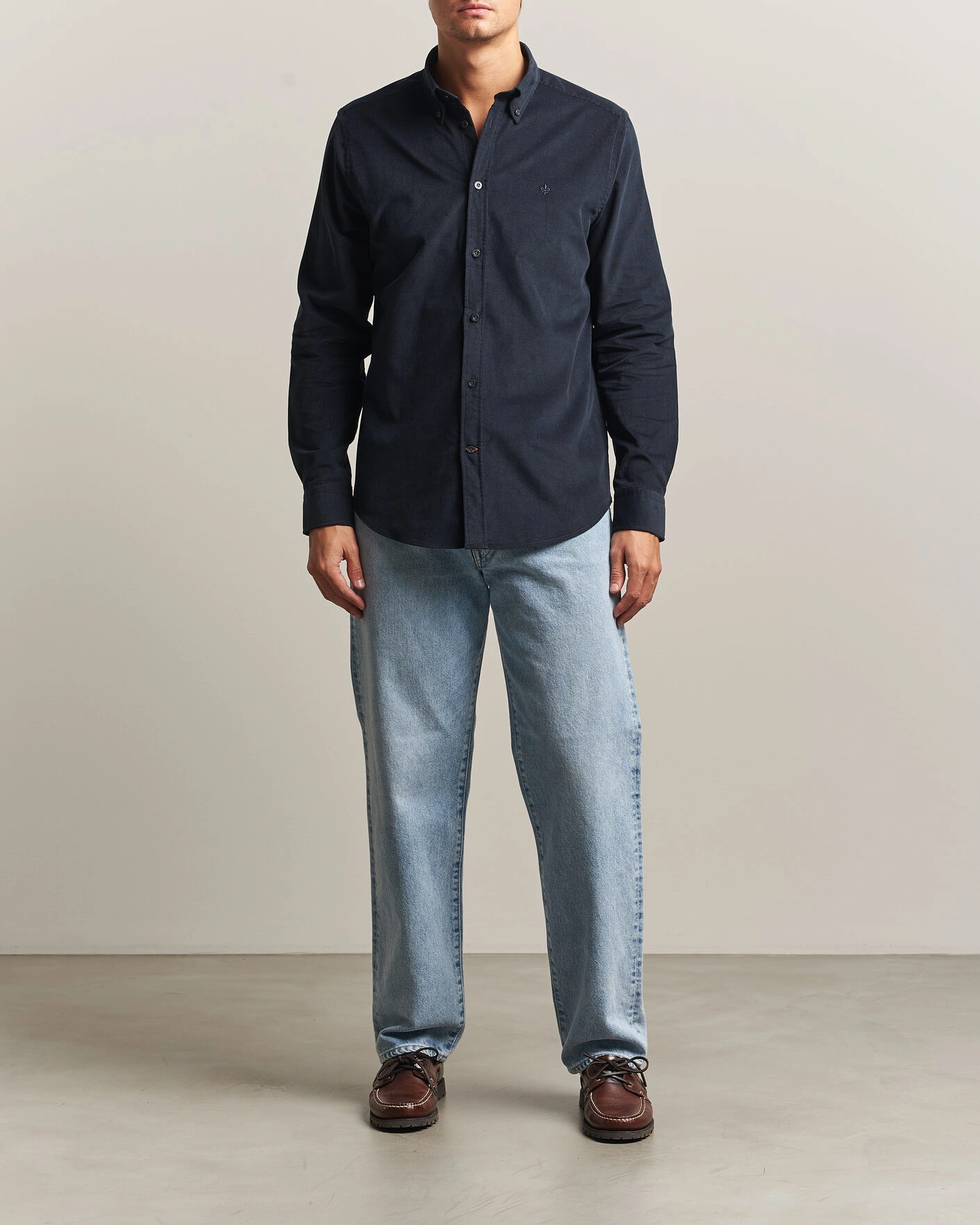 Herr | Skjortor | Morris | Douglas Cord Shirt Blue