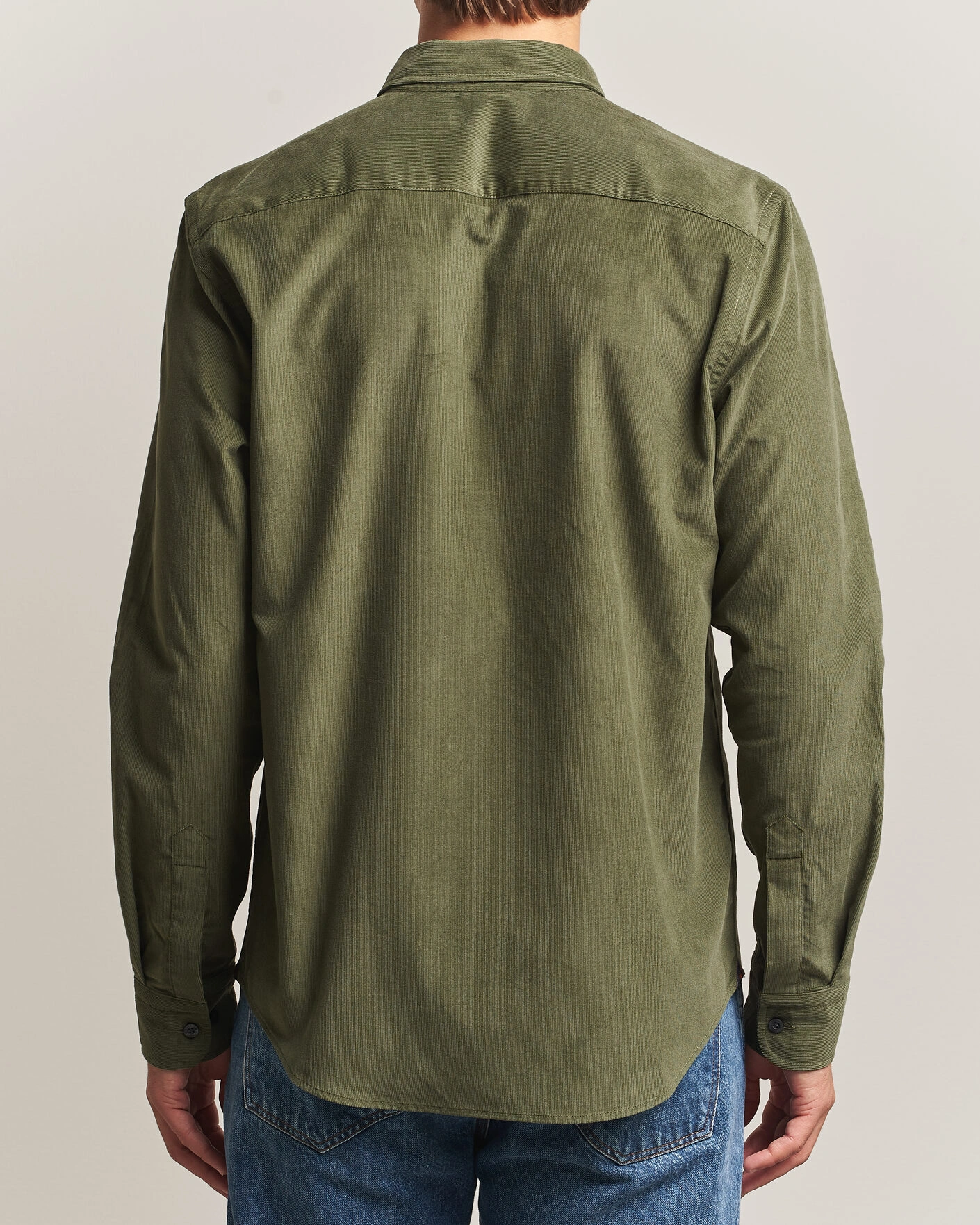 Herr | Skjortor | Morris | Douglas Cord Shirt Olive