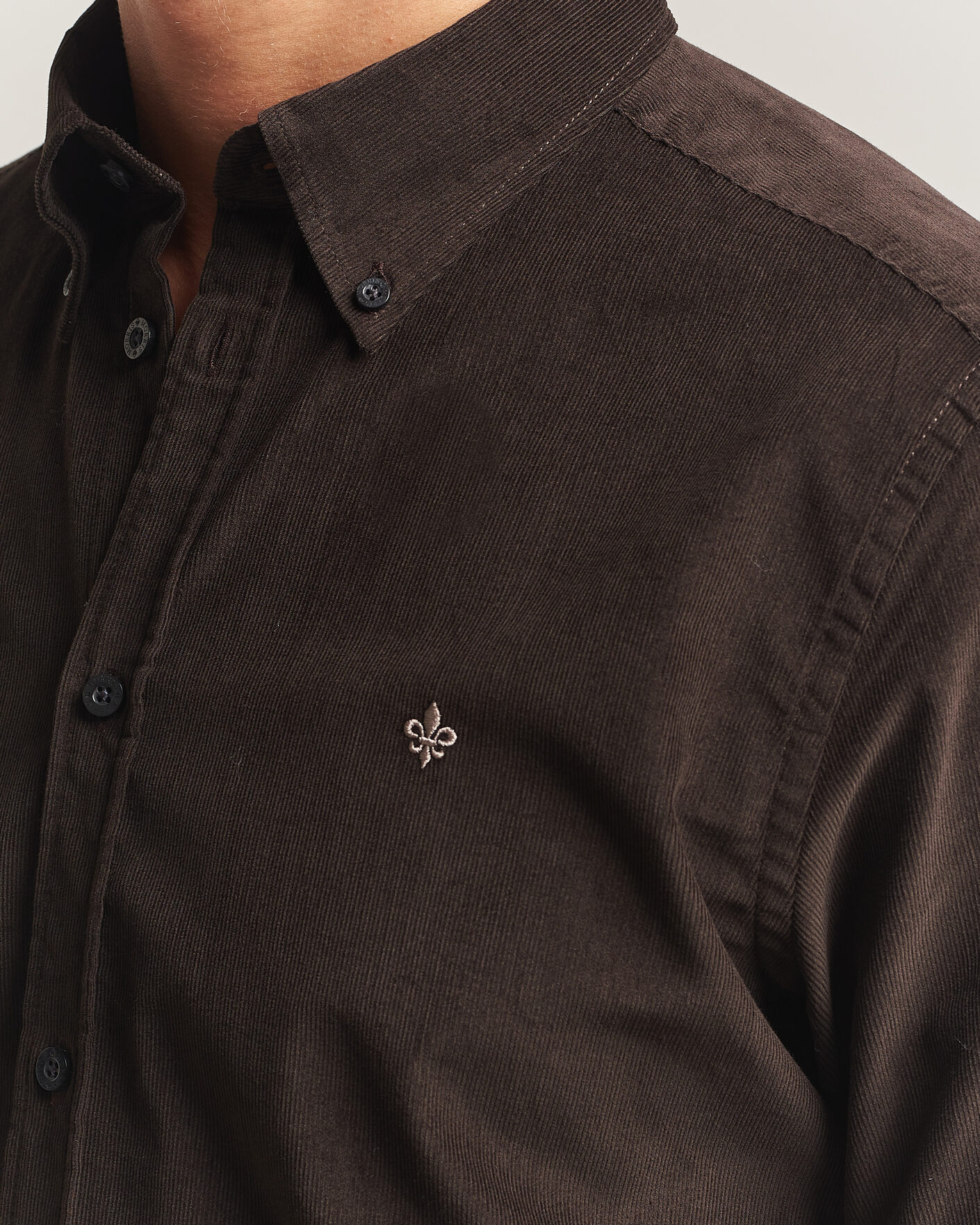 Herr | Skjortor | Morris | Douglas Cord Shirt Brown