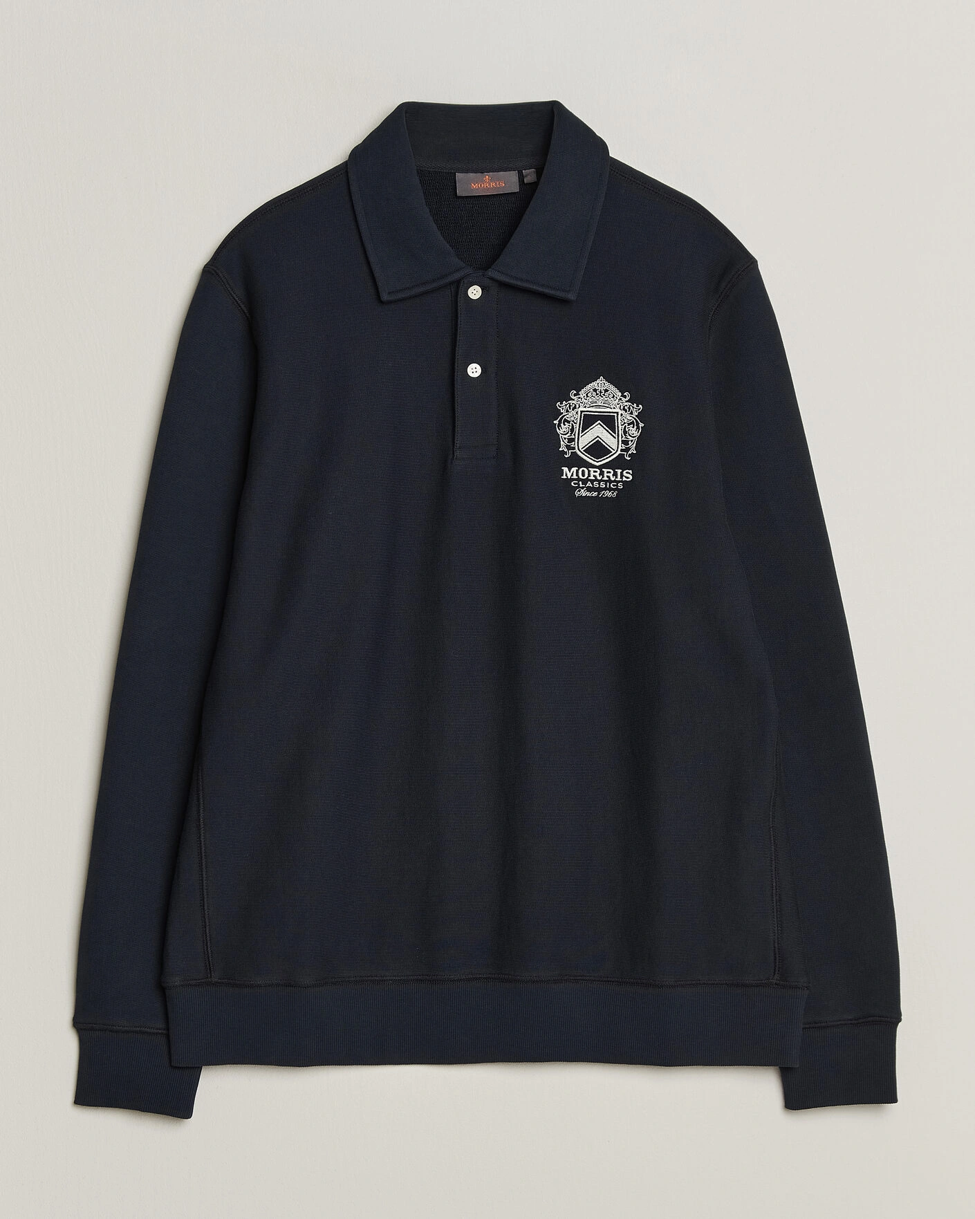 Herr | Tröjor | Morris | Winston Polo Sweatshirt Old Blue
