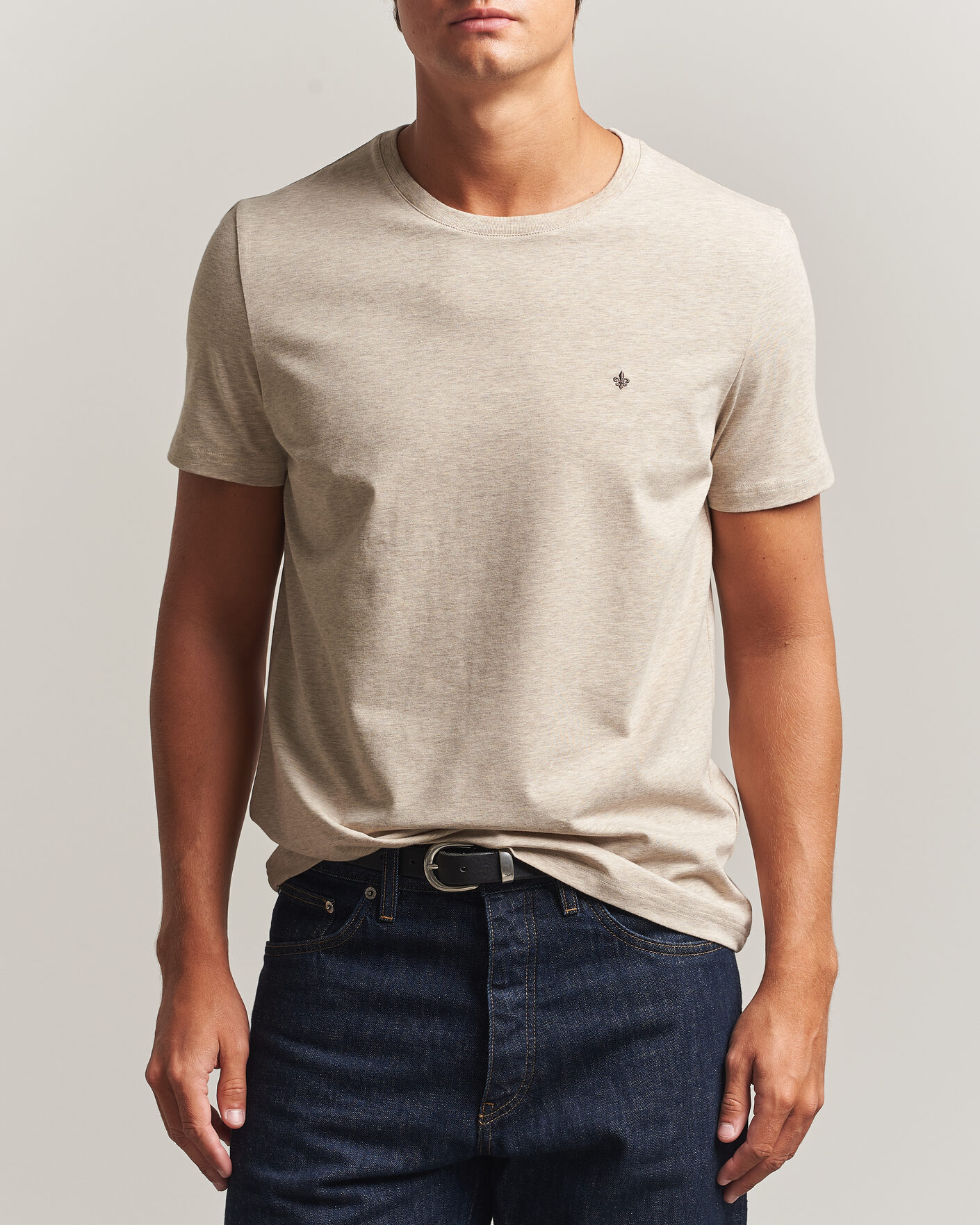 Herr | T-Shirts | Morris | James Crew Neck T-Shirt Khaki