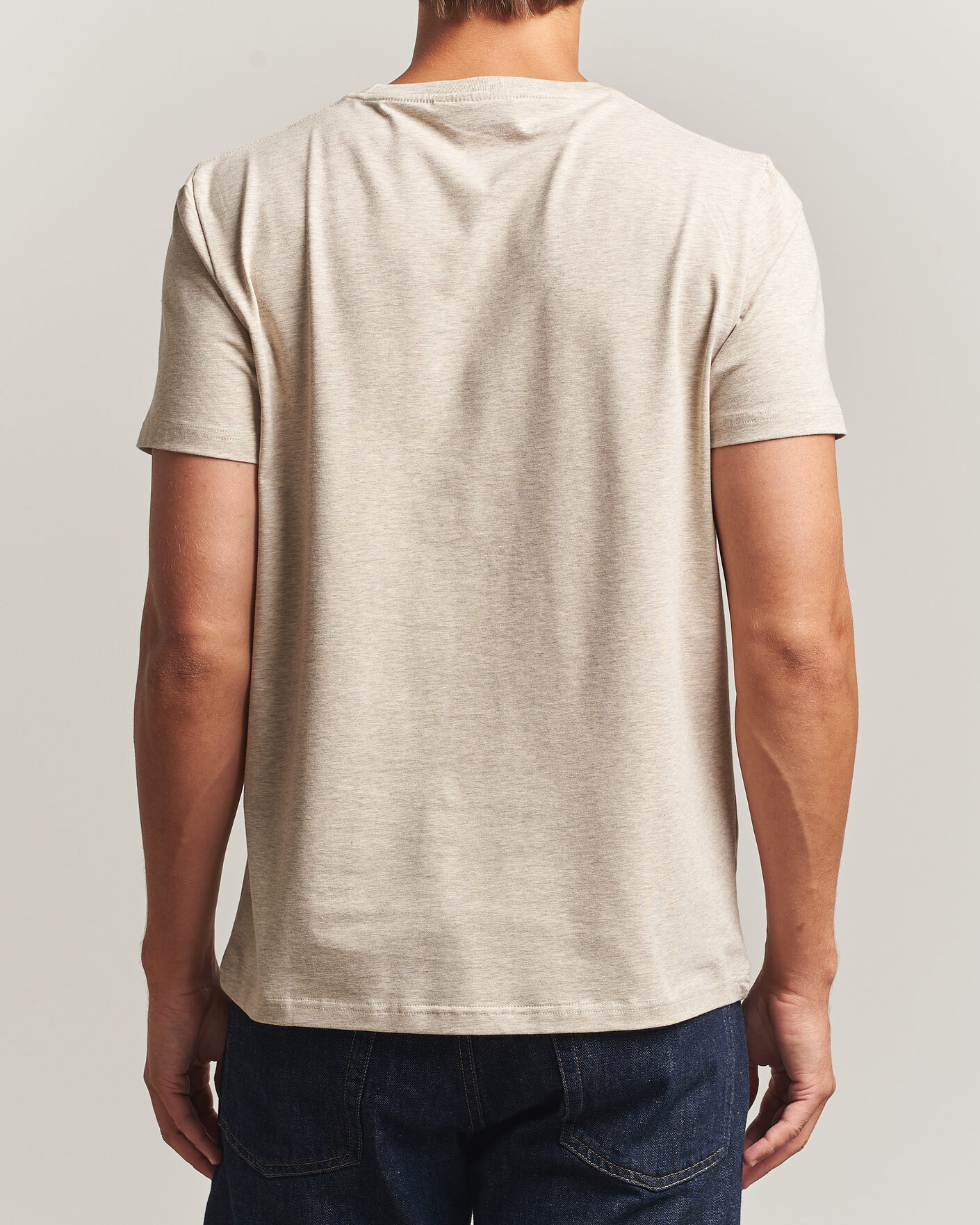 Herr | T-Shirts | Morris | James Crew Neck T-Shirt Khaki