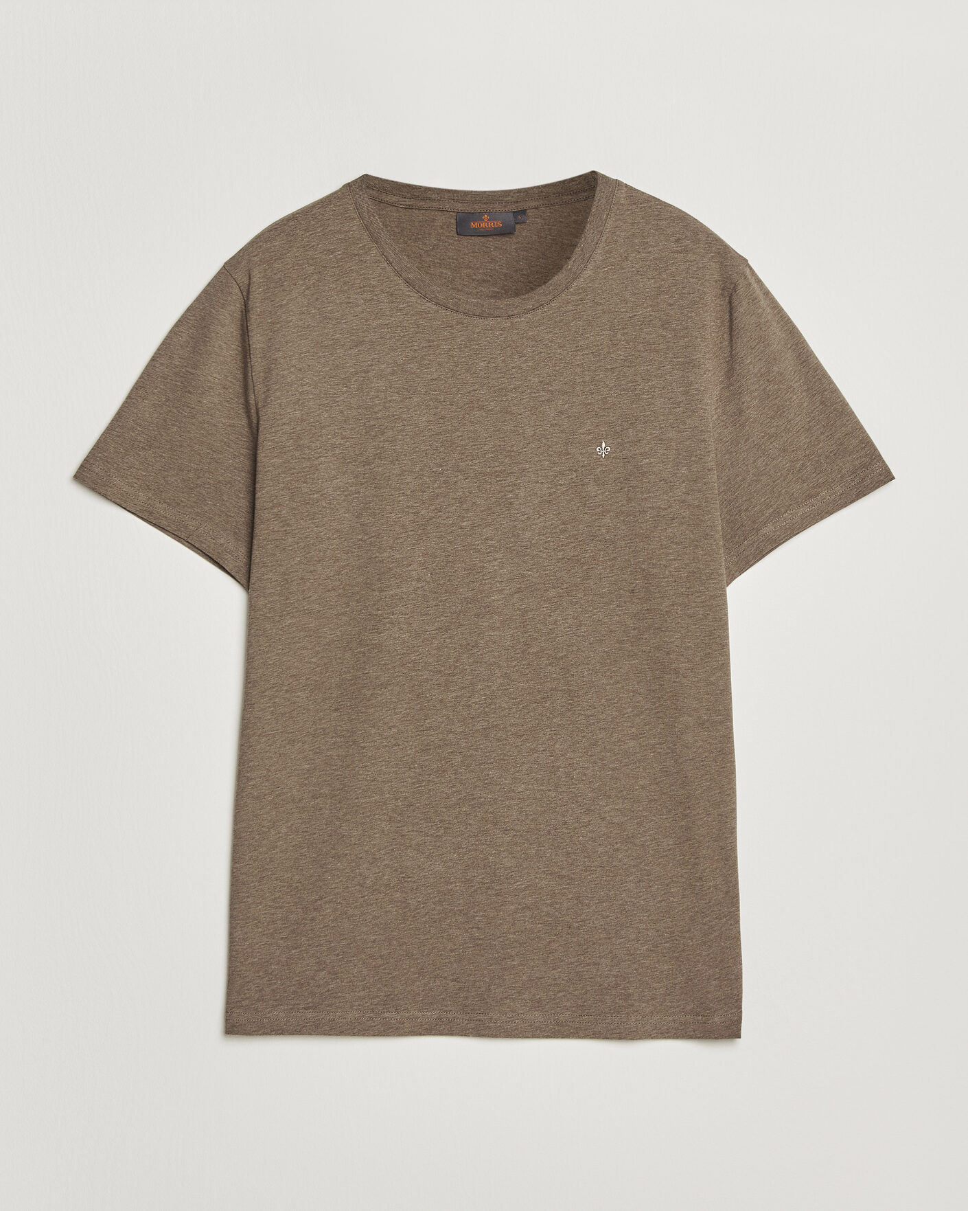 Herr | T-Shirts | Morris | James Crew Neck T-Shirt Brown