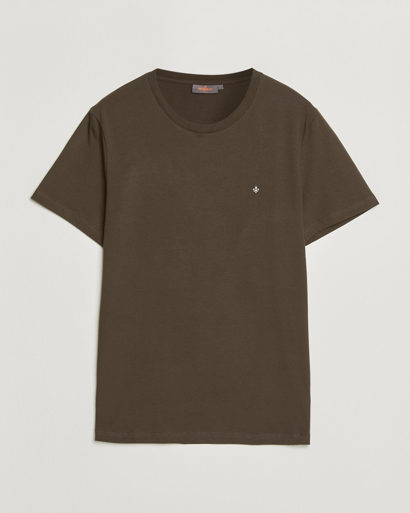 Herr | T-Shirts | Morris | James Crew Neck T-Shirt Brown