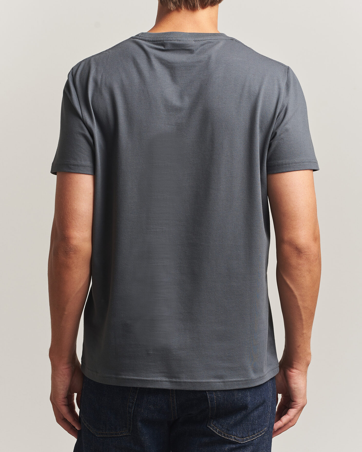 Herr | T-Shirts | Morris | James Crew Neck T-Shirt Grey