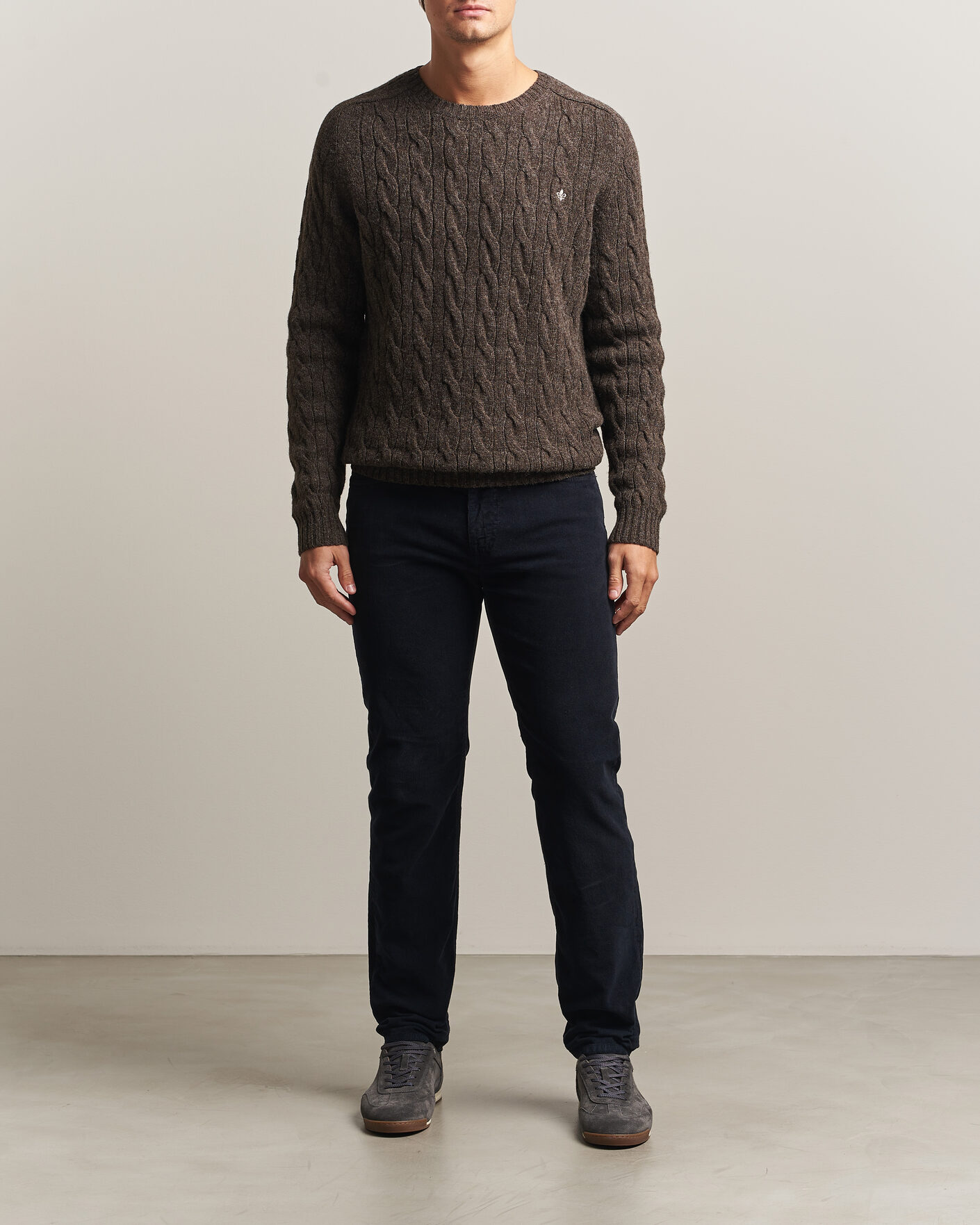 Herr | Byxor | Morris | James Cord 5-Pocket Pants Navy