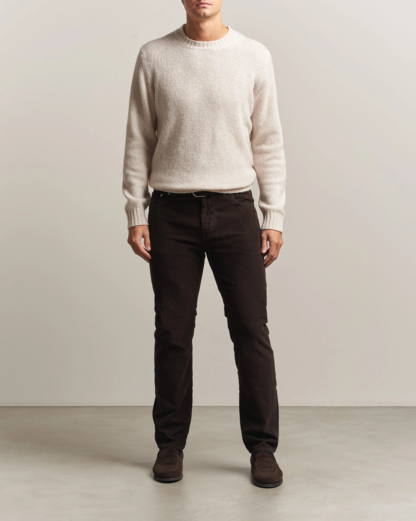 Herr | Byxor | Morris | James Cord 5-Pocket Pants Brown