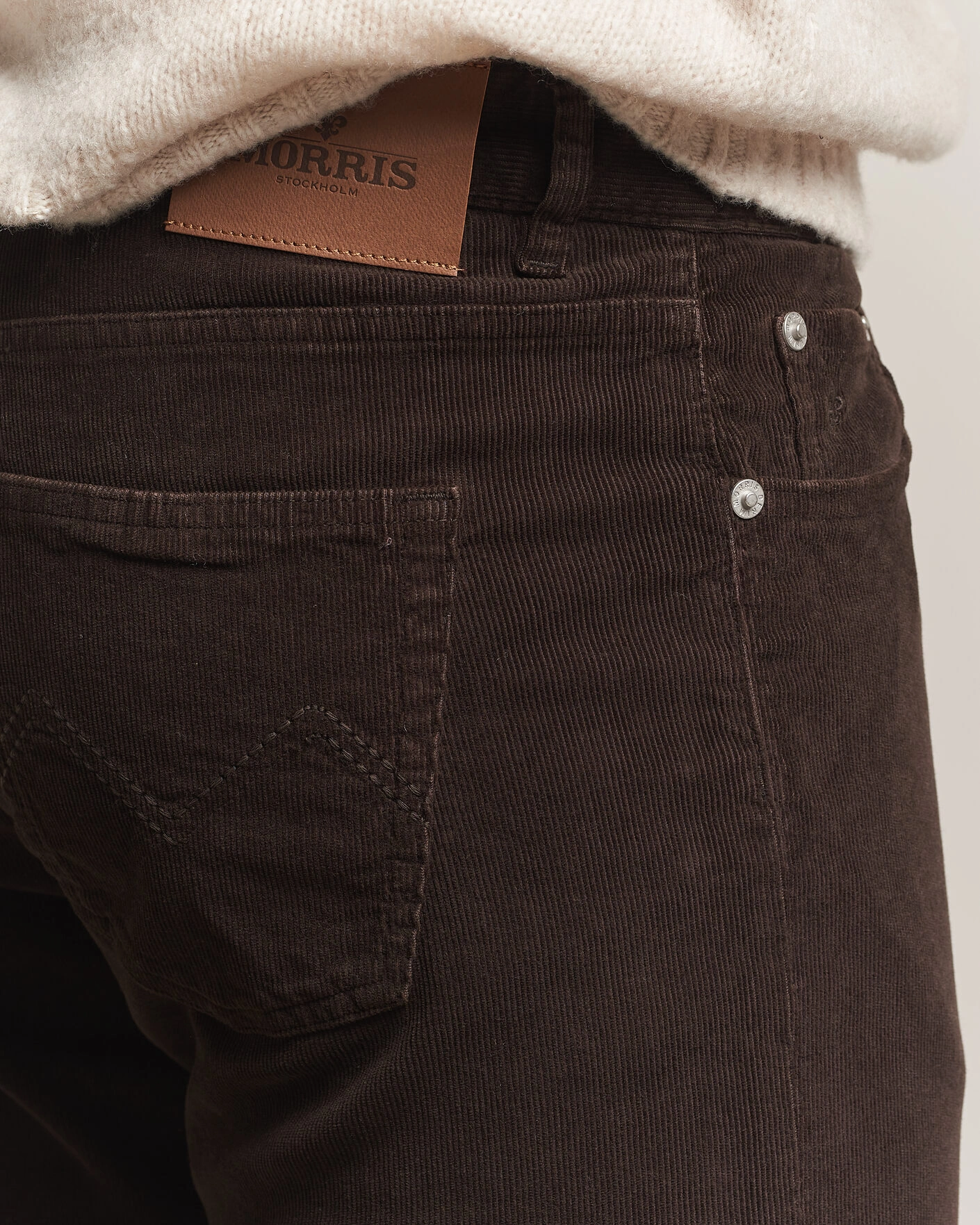 Herr | Byxor | Morris | James Cord 5-Pocket Pants Brown