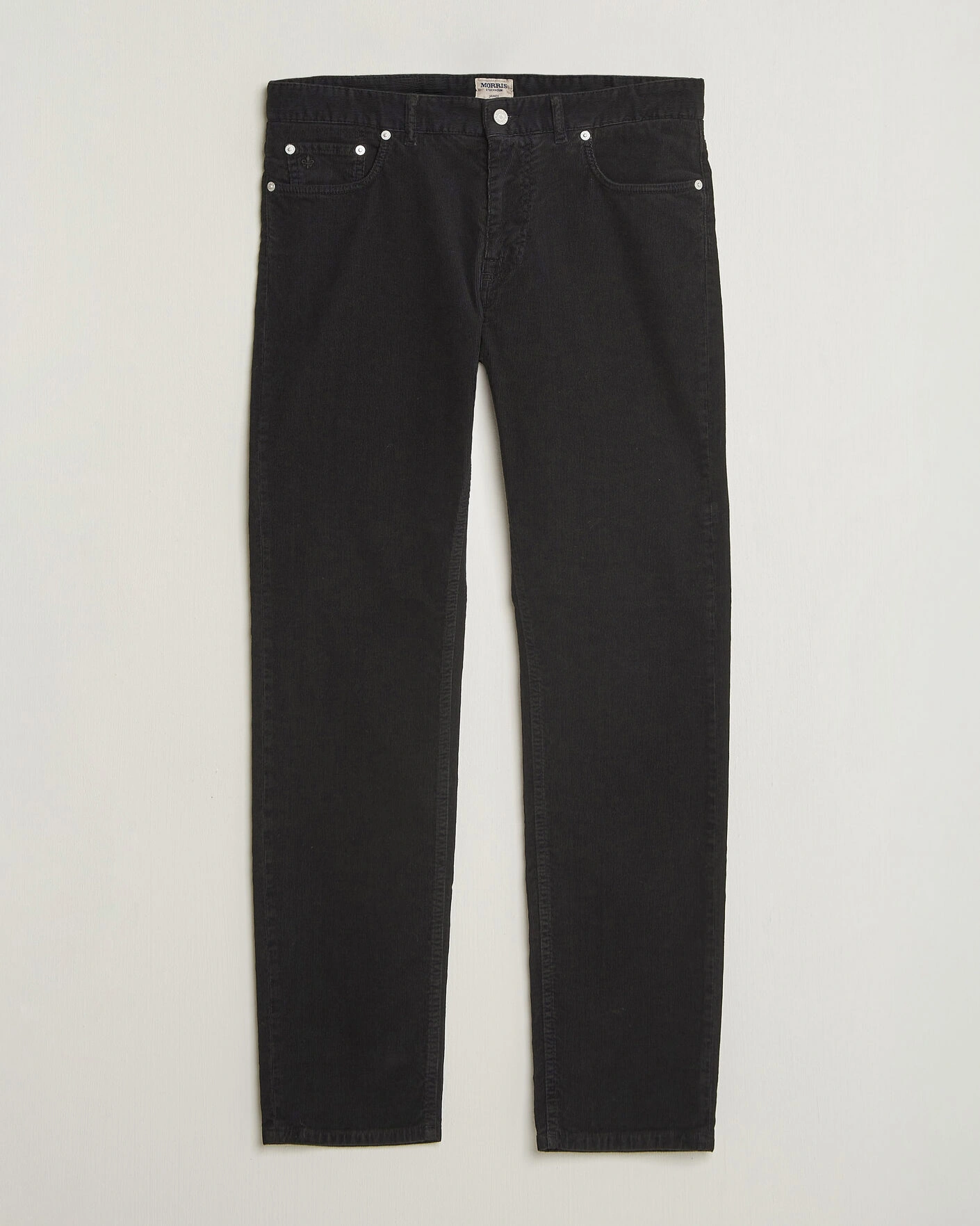 Herr | Byxor | Morris | James Cord 5-Pocket Pants Black