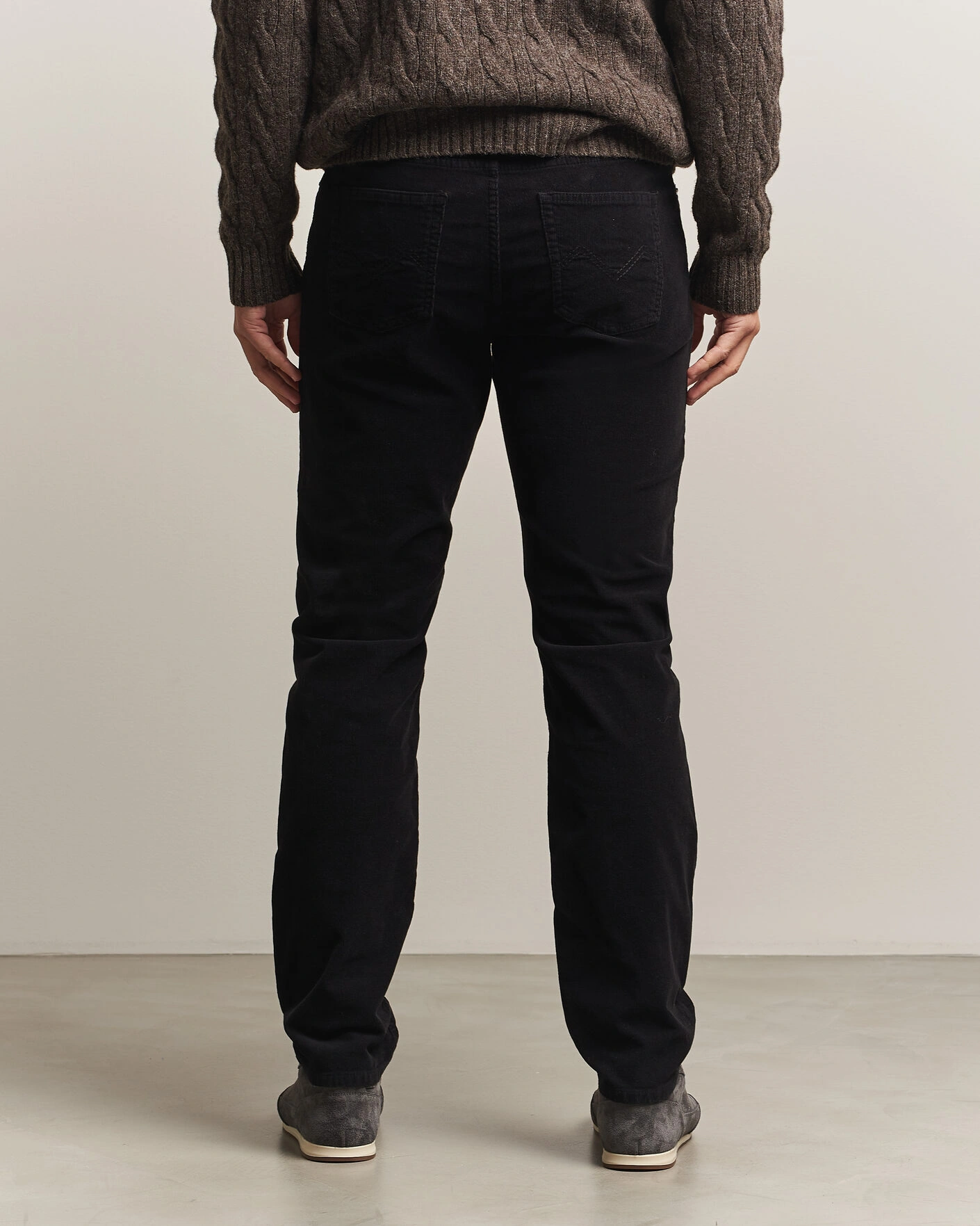 Herr | Byxor | Morris | James Cord 5-Pocket Pants Black