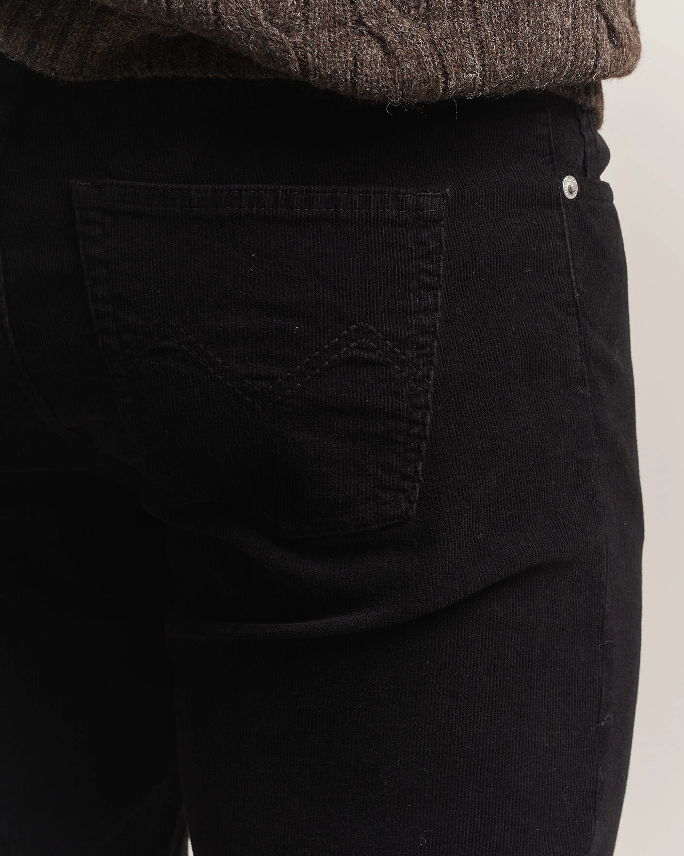 Herr | Byxor | Morris | James Cord 5-Pocket Pants Black