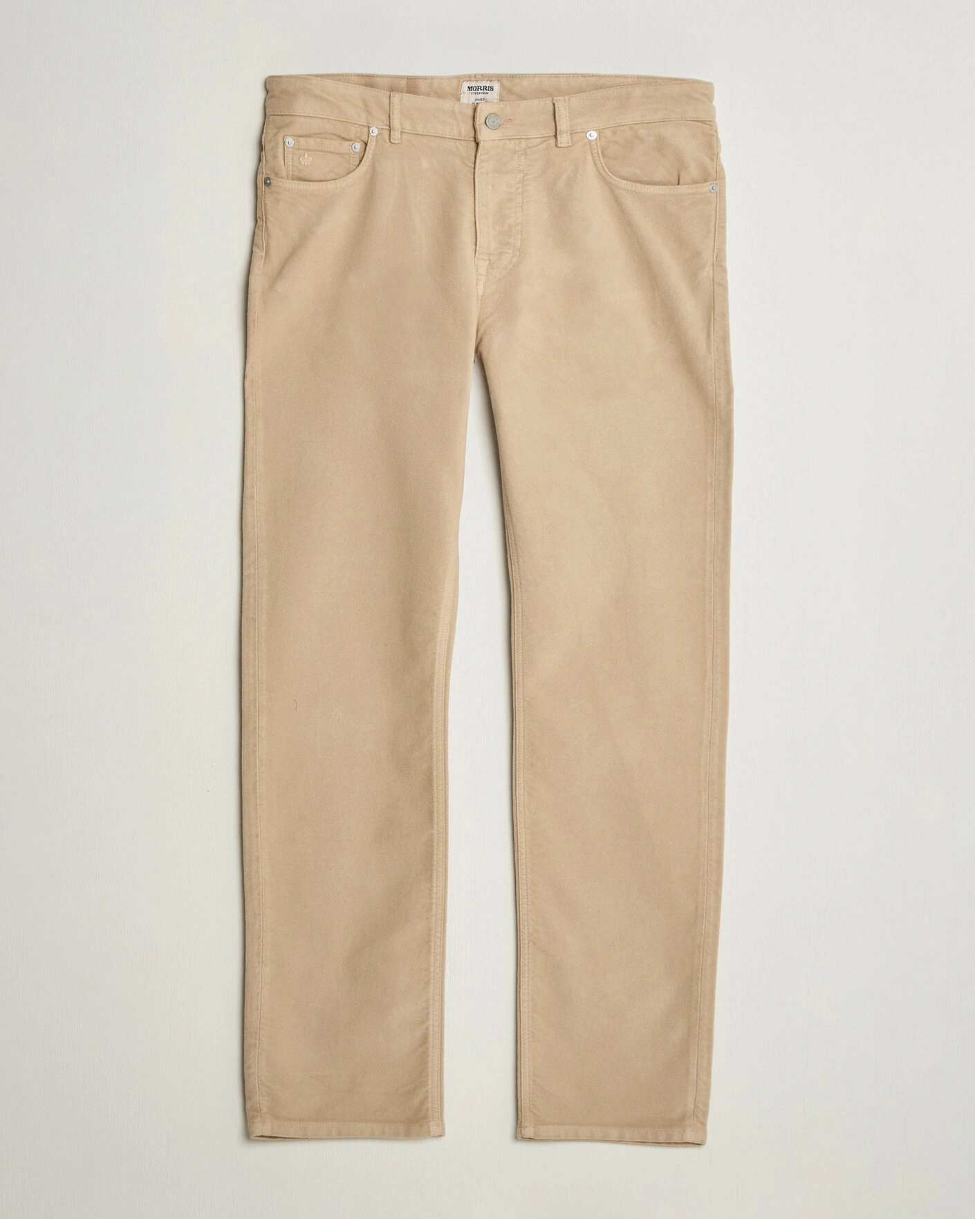 Herr | Byxor | Morris | James Winter Twill 5-Pocket Pants Khaki