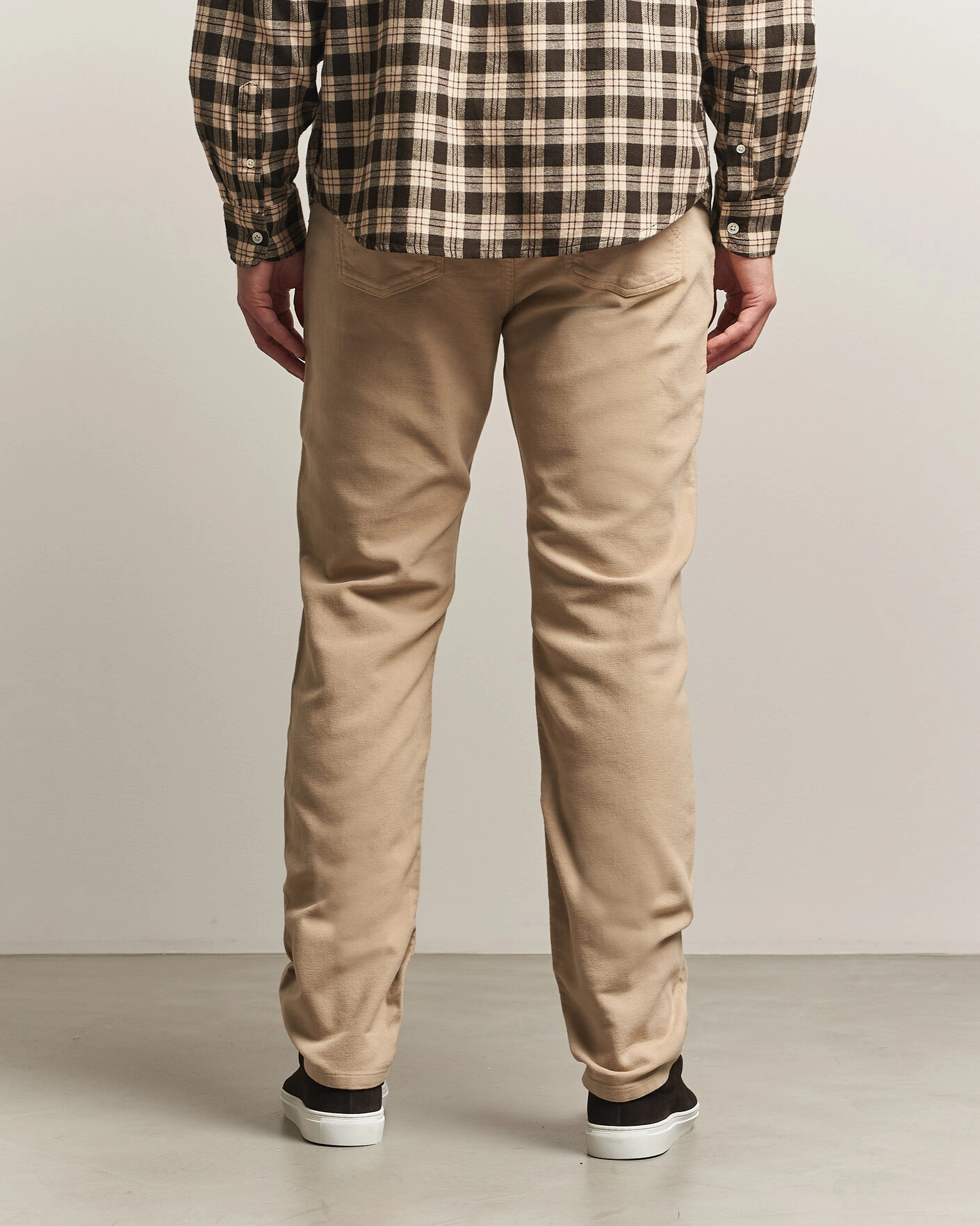 Herr | Byxor | Morris | James Winter Twill 5-Pocket Pants Khaki