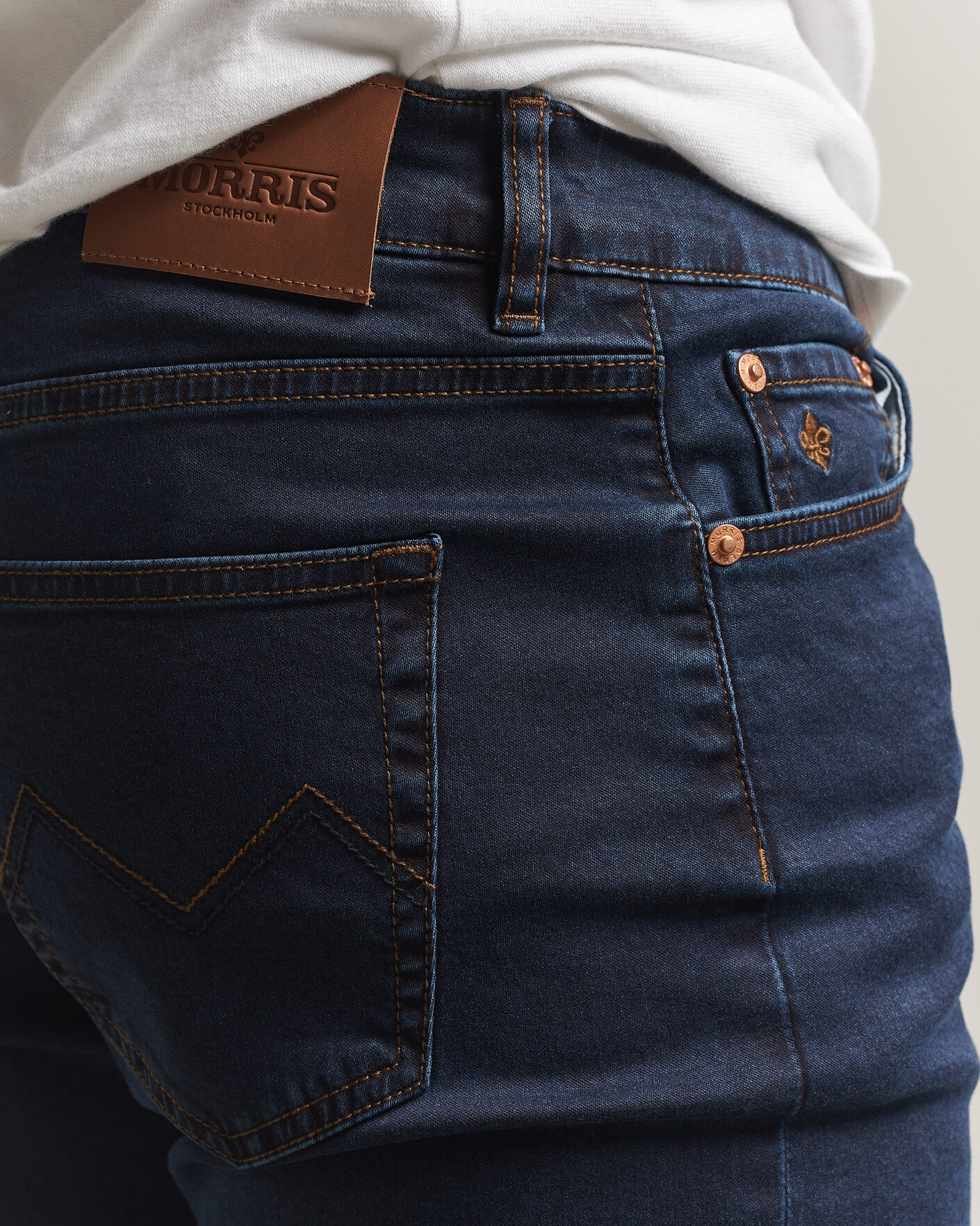 Herr | Jeans | Morris | Steve Satin Jeans Rinse Wash
