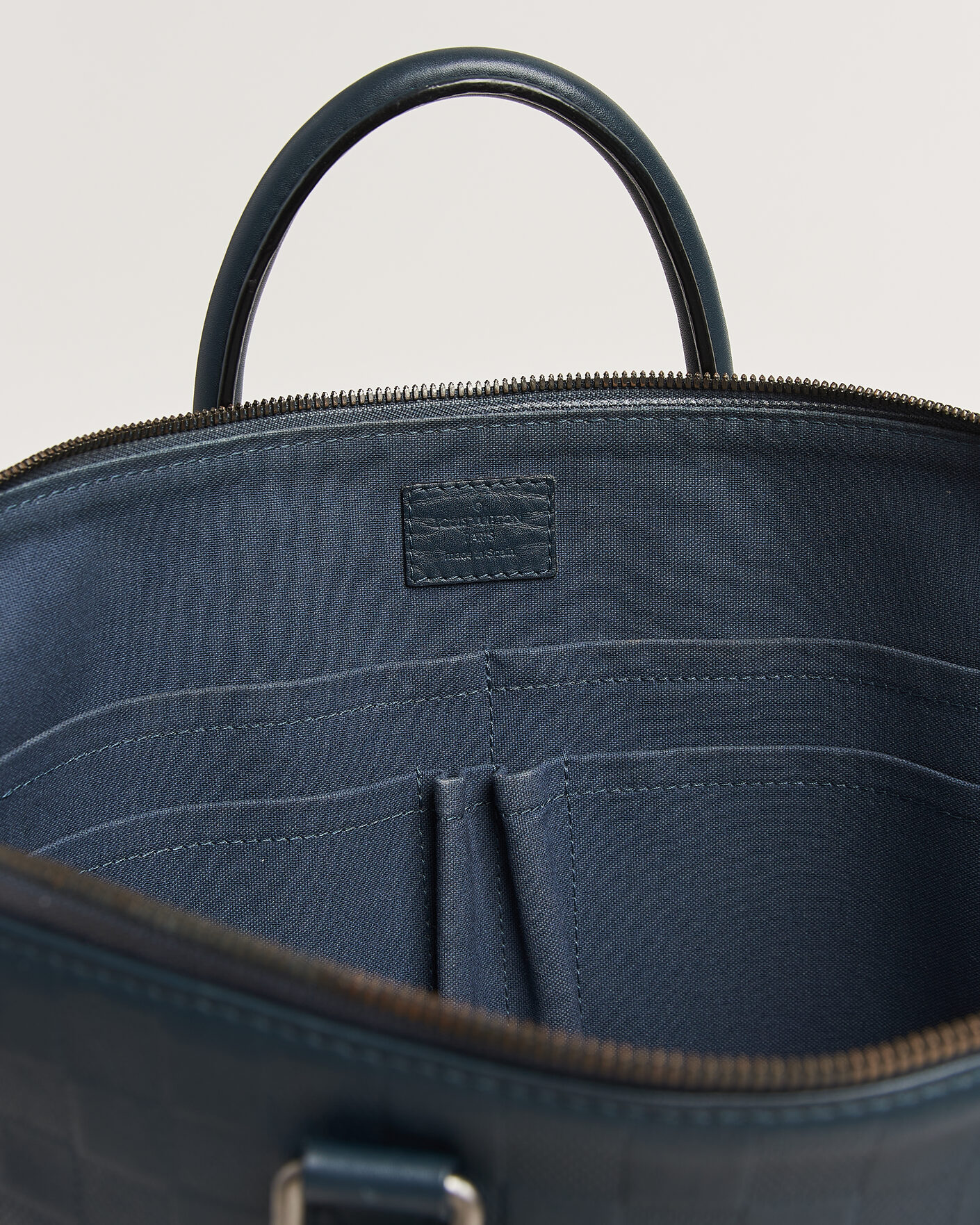 Herr | Pre-Owned & Vintage Bags | Louis Vuitton Pre-Owned | Porte Documents Bag Damier Infini Onyx